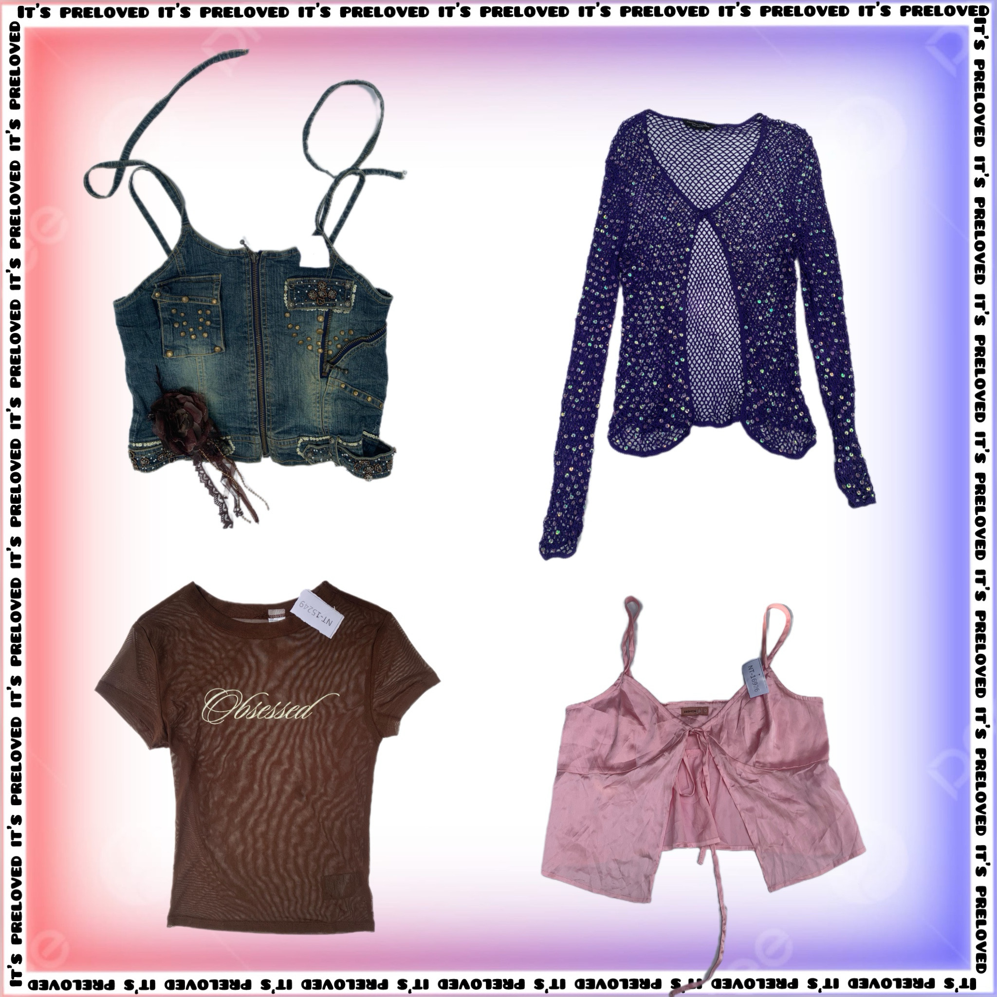 It’s Giving Bundle - camis, tanks, lace, crochet, denim (SS-1171)