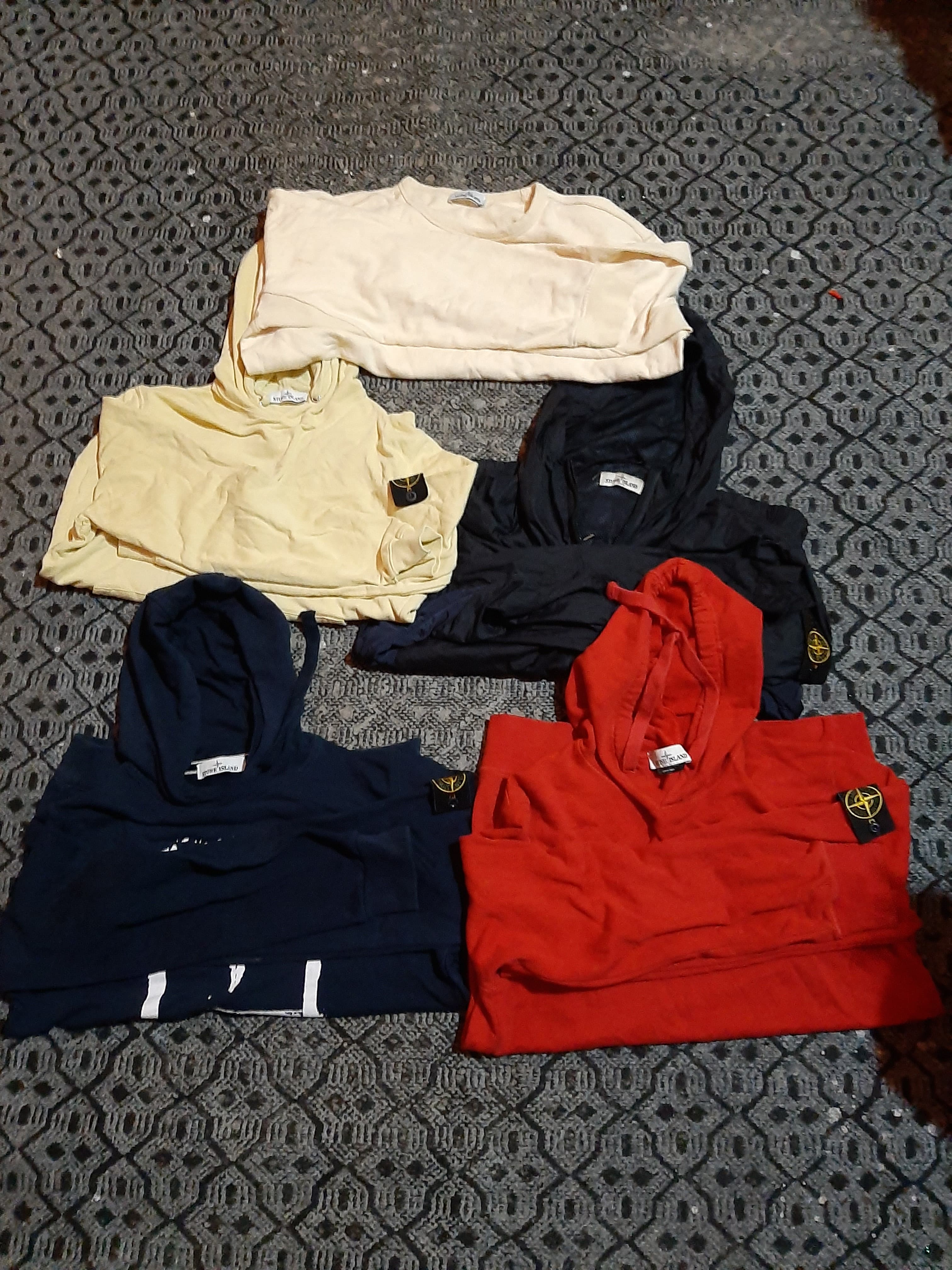 Hoodie in felpa Stone Island