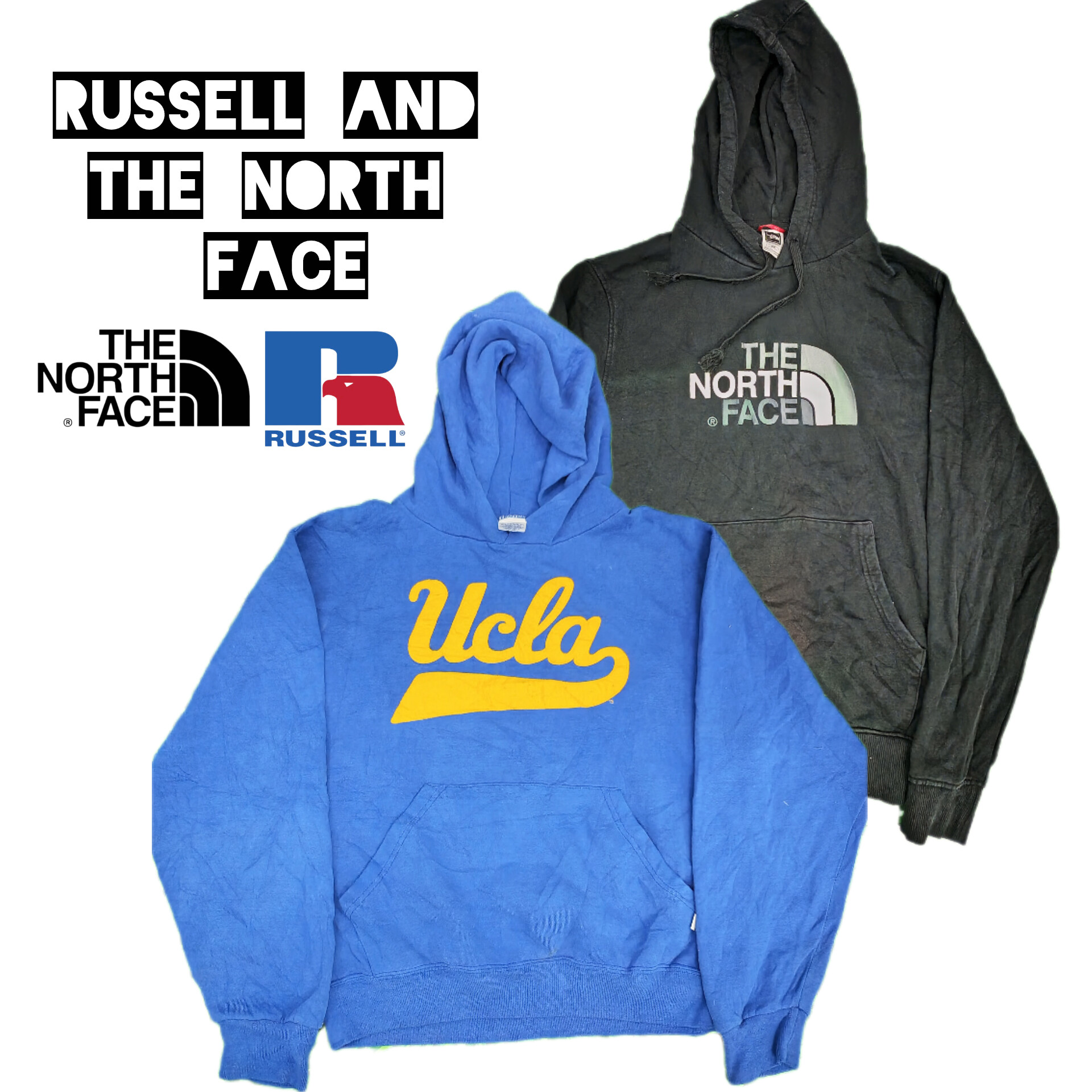 North Face & Russell Sweatshirts/Hoodies