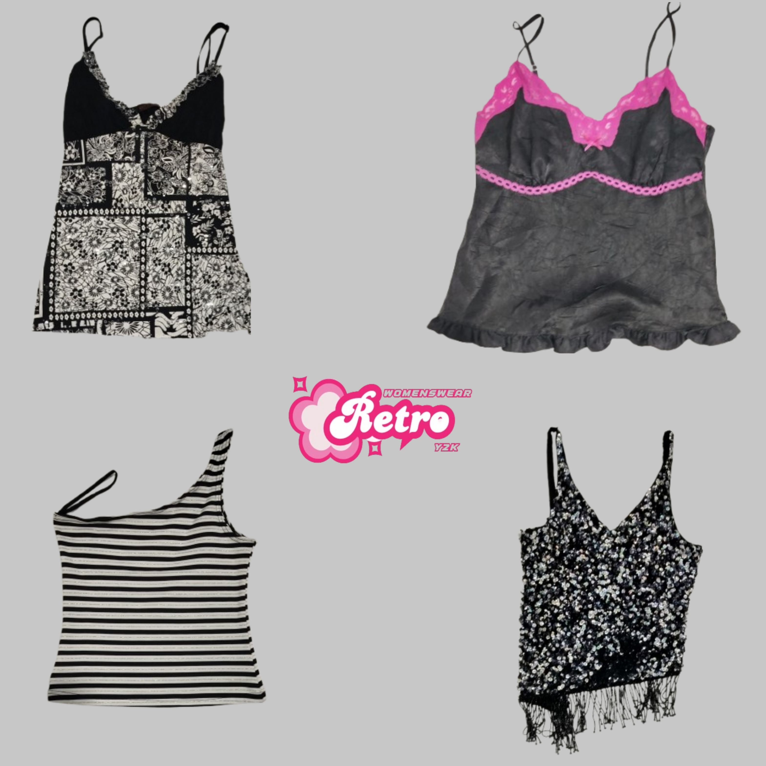 Top Cami Goth Romantico Y2K (Aug-73