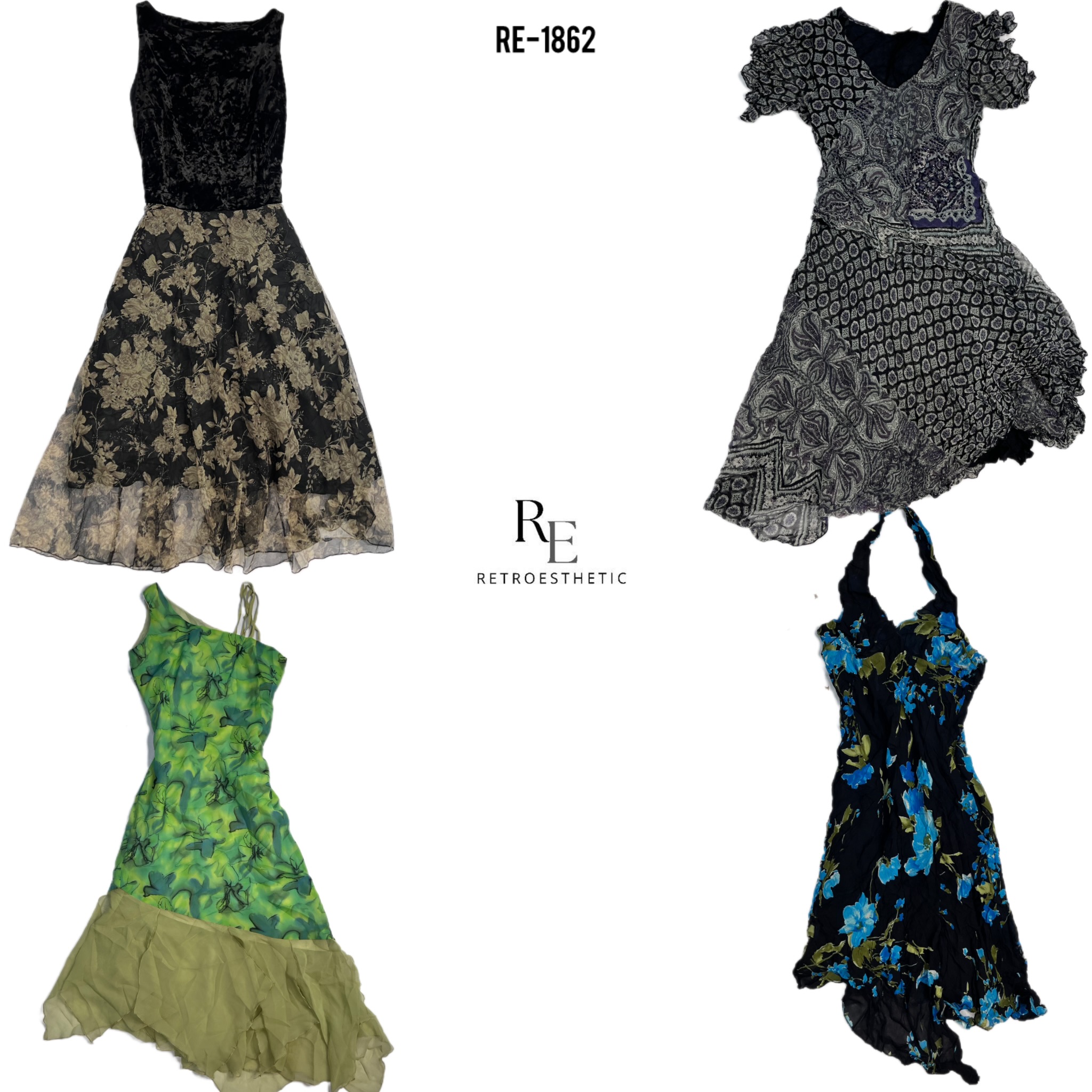 Vestidos de Verão Mysterious Girl Y2K (RE-1862)