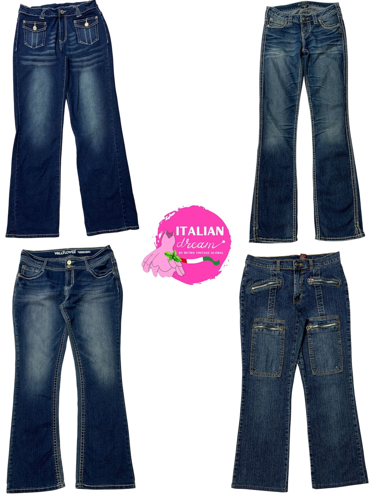 Y2k hot selling flared jeans