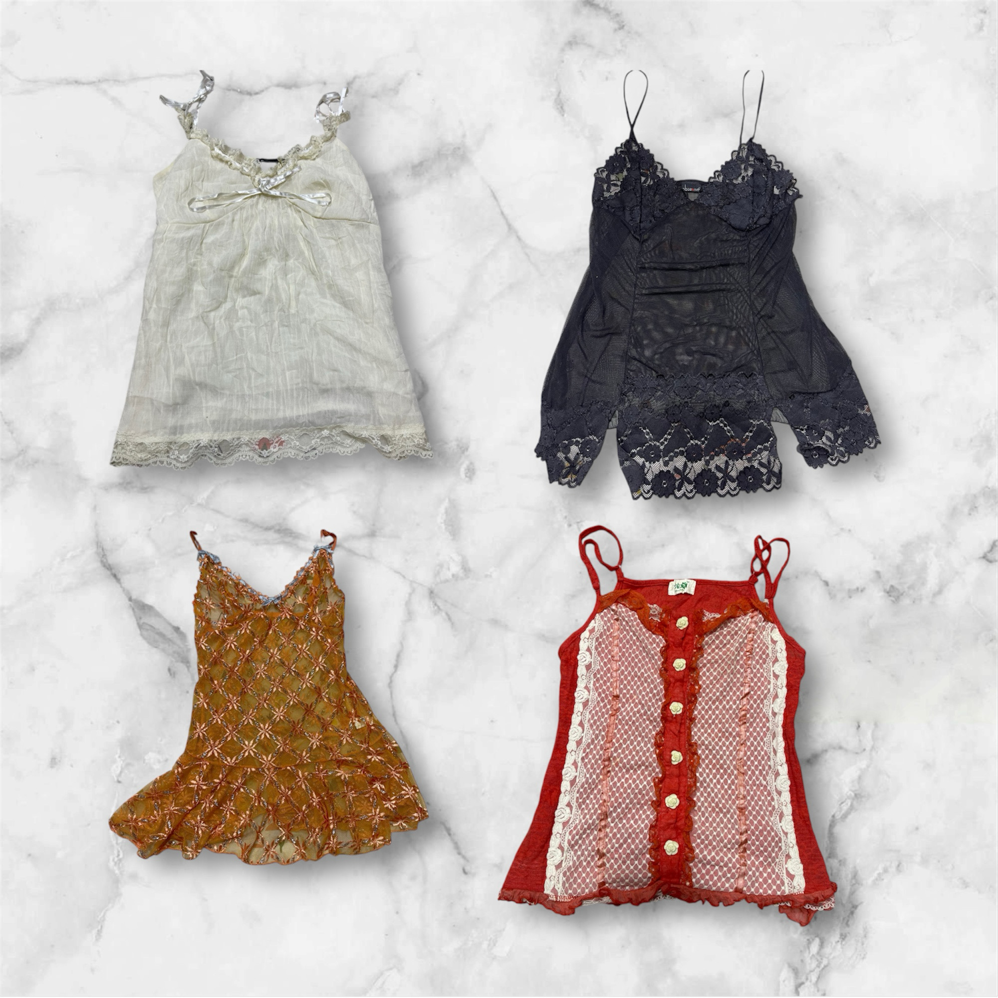Y2K unbranded lace Cami Top