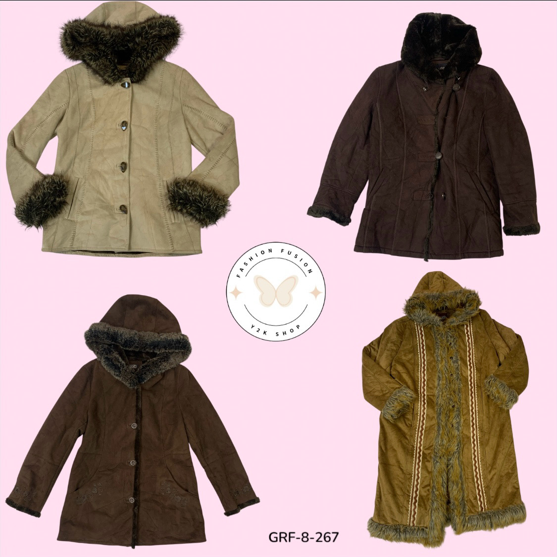 Y2K Abrigo de Piel Sintética – Esencial Glam Retro de Invierno (GRF-8-267)