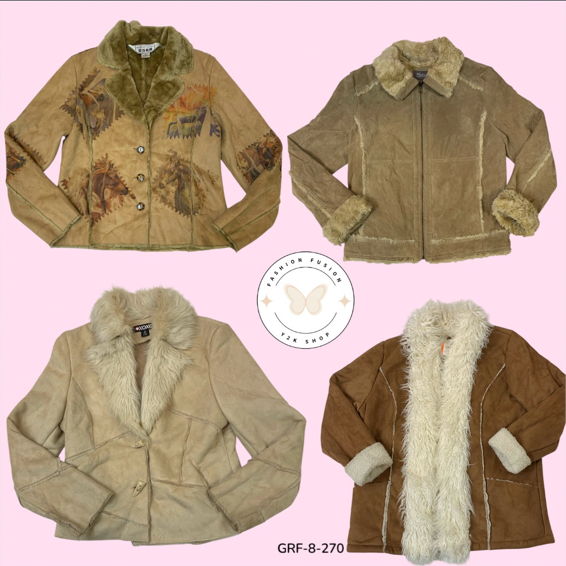 Early 2000s Y2K Fur Coat – Statement Outerwear (GRF-8-270)