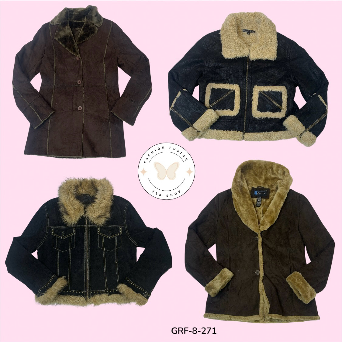 Authentic Y2K Fur Jacket – Rare Vintage Find (GRF-8-271)