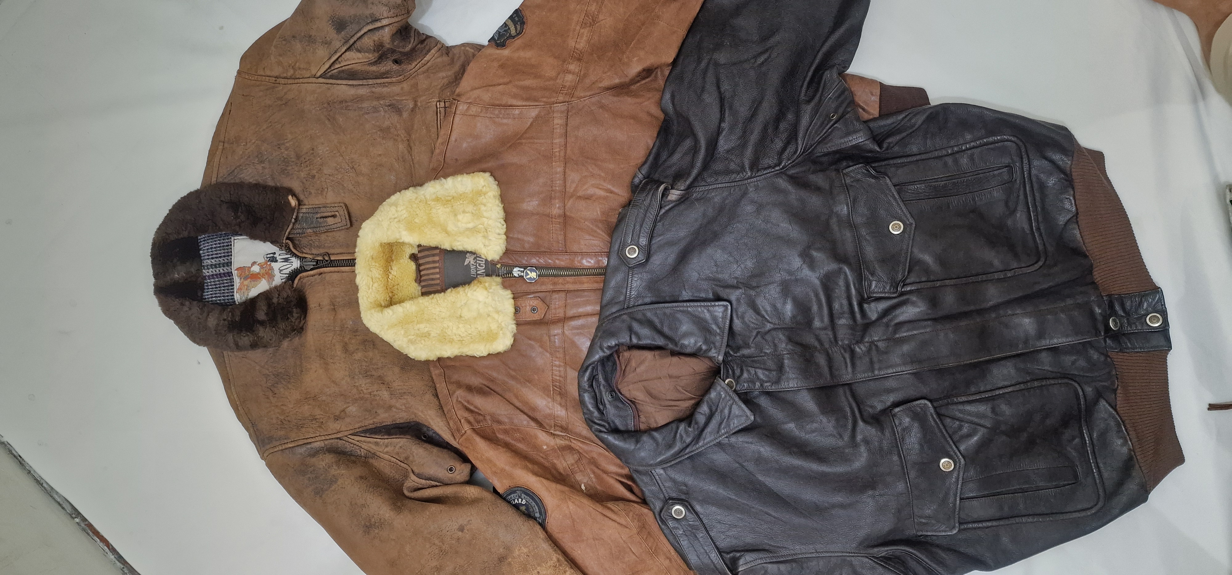 Herren Flug-/Bomber Vintage Lederjacken