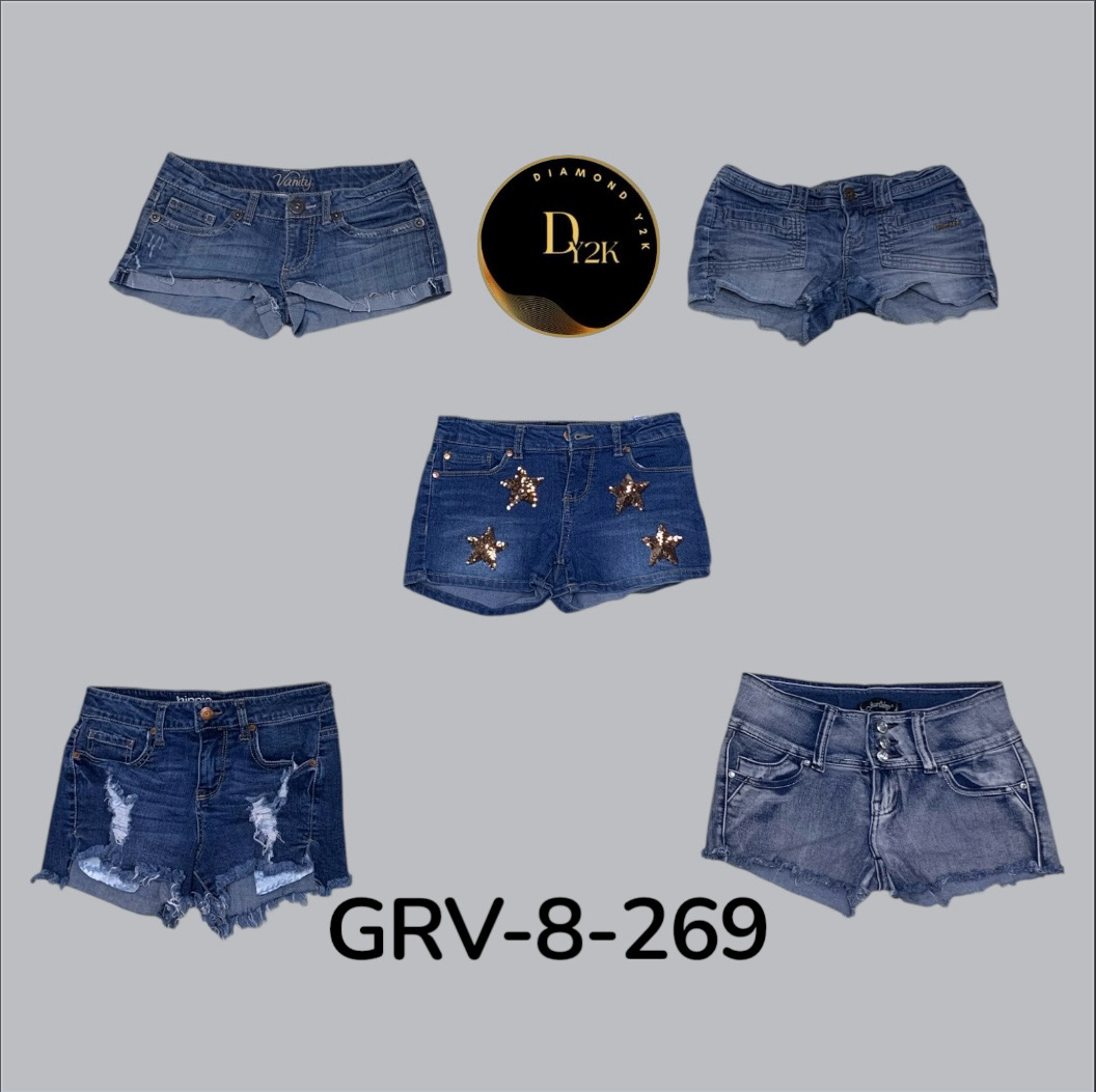 Denim Mini Shorts | Timeless 90s Y2K Fashion Staple (GRV-8-269)