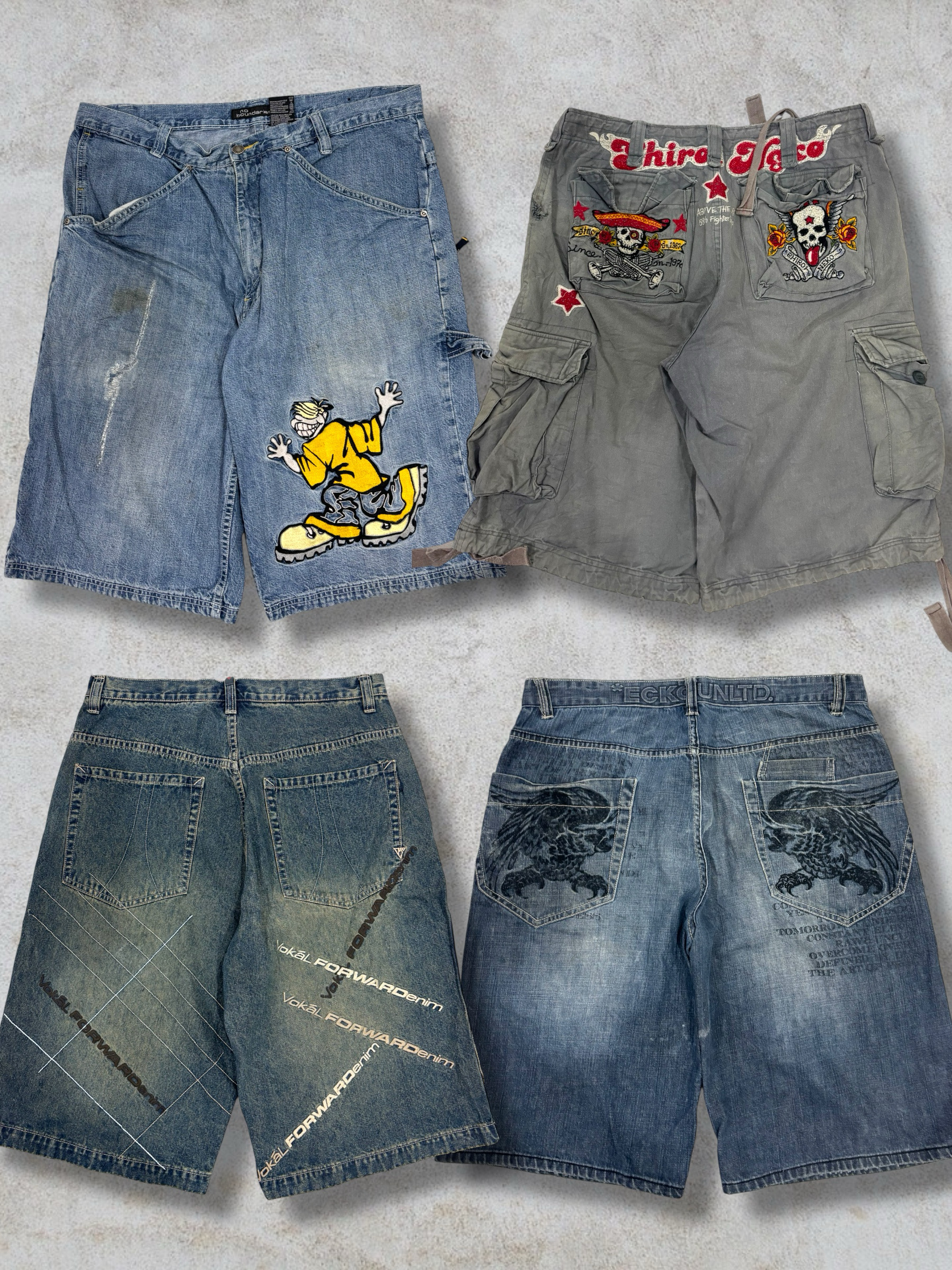 Y2K Hip Hop Baggy Jorts (F-27)