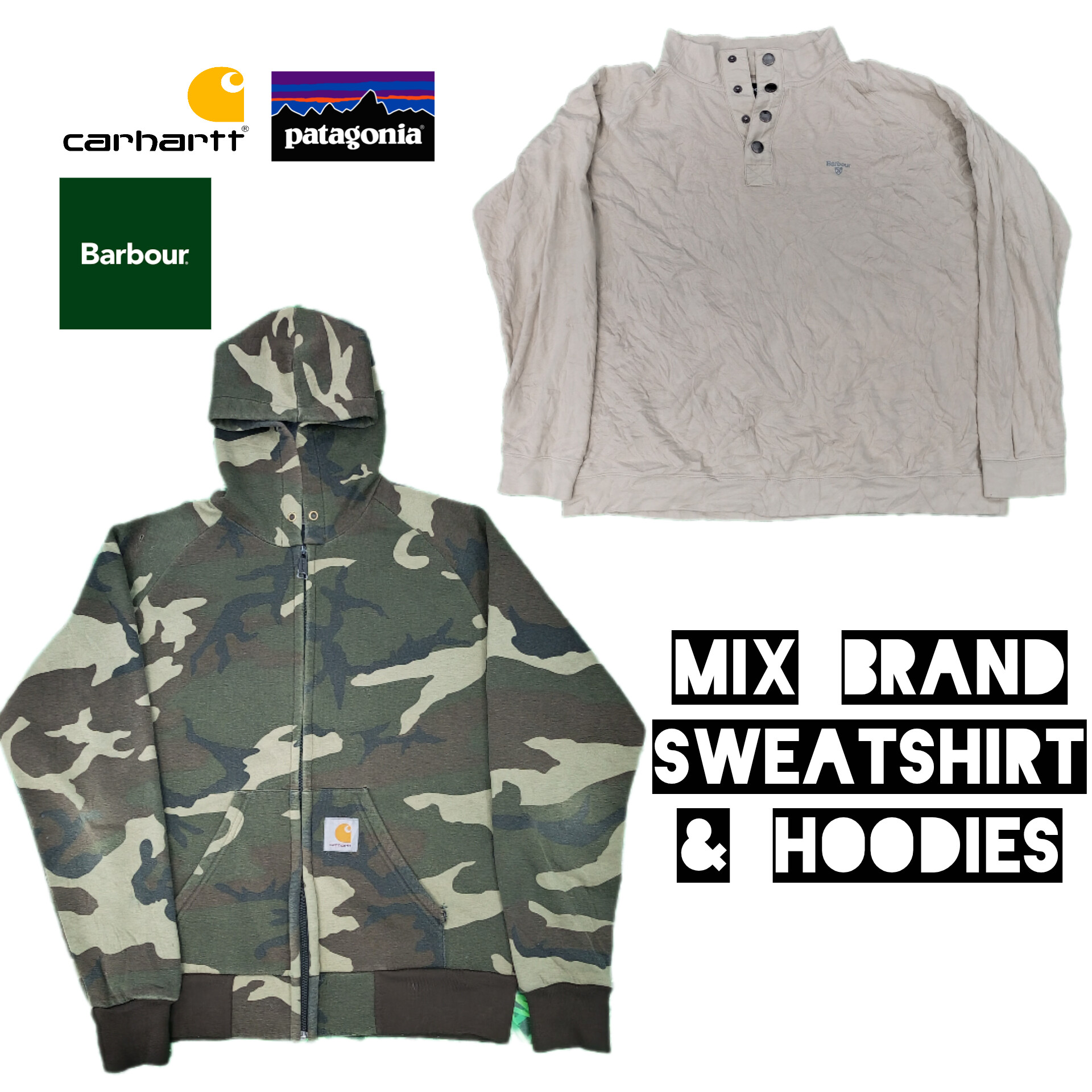 Carhartt & Patagonia フーディー / スウェットシャツ