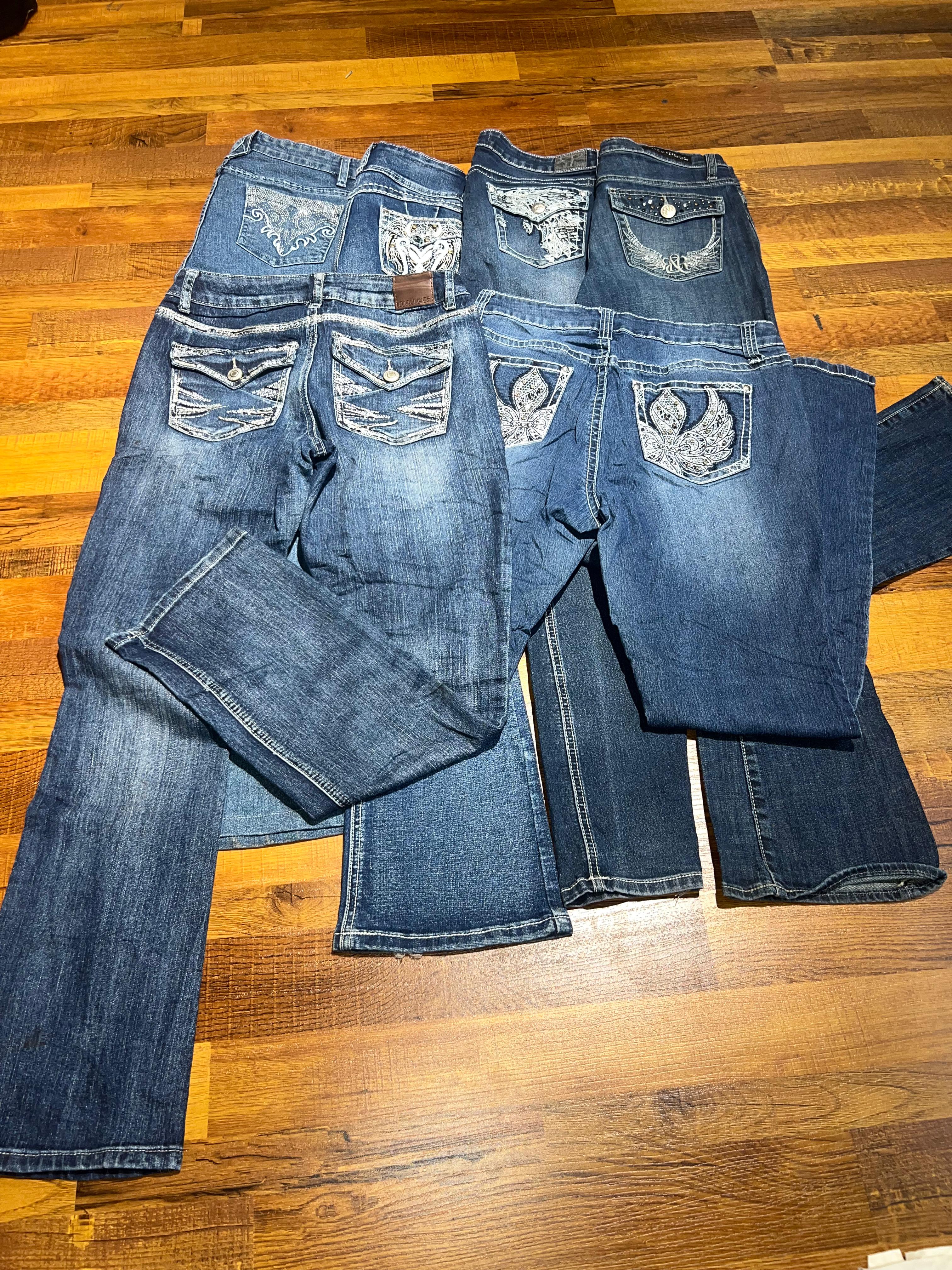 GB08 Y2K Embellished Jeans