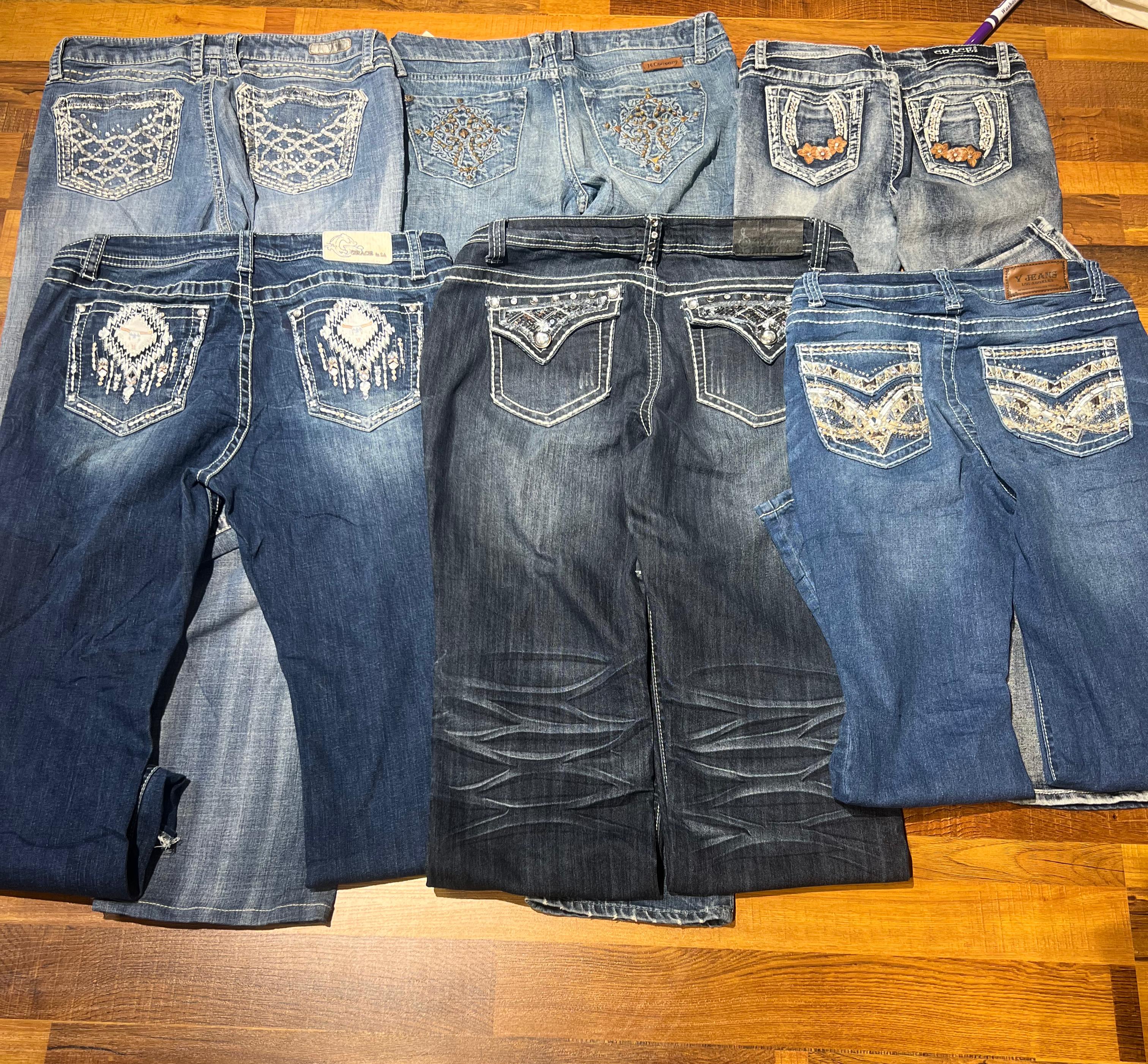 GB11 Y2K Embellished Jeans