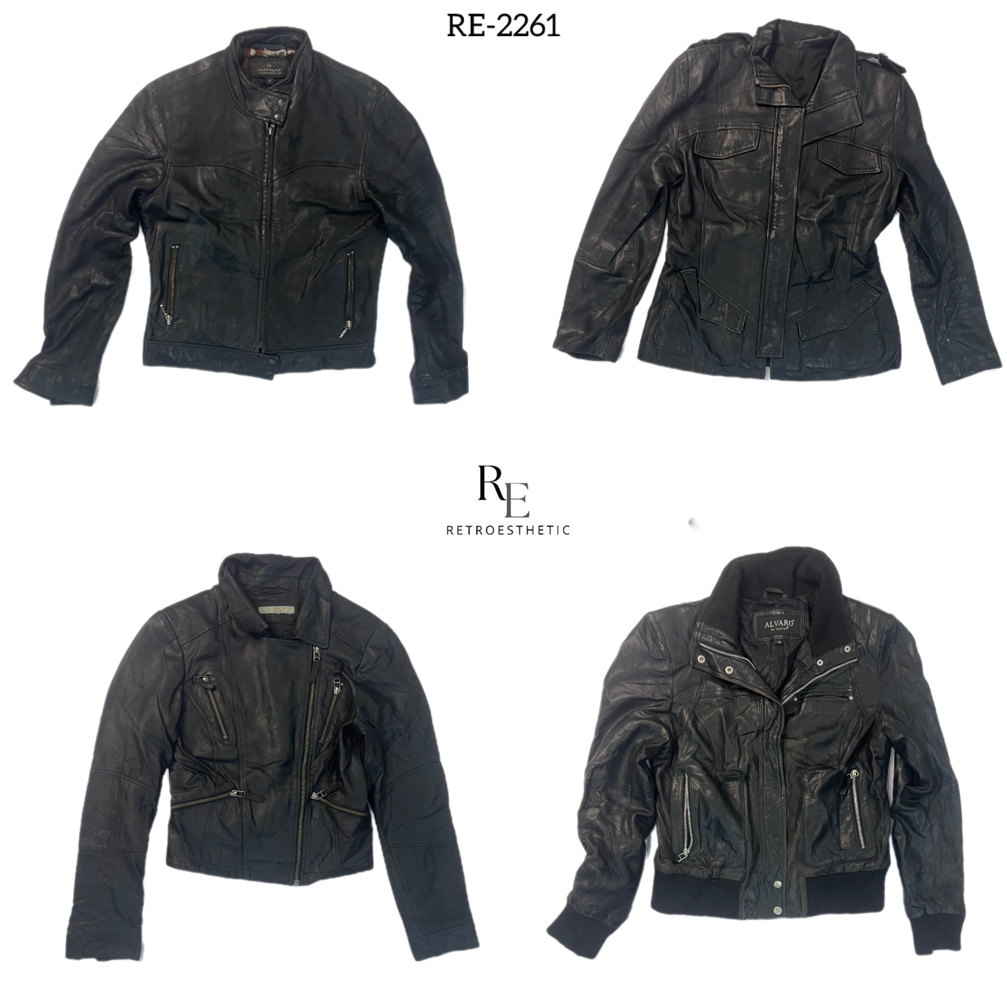 90’s/Y2K Cool Girl Leather Jackets(RE-2261)