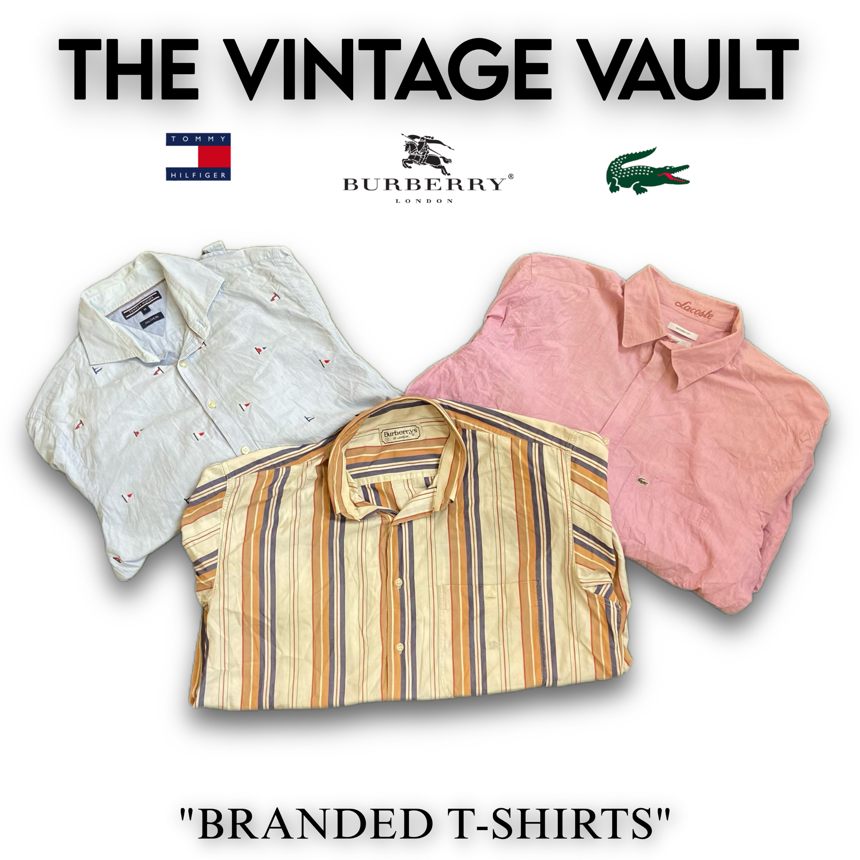 Tommy Lacoste and Burberry Shirts