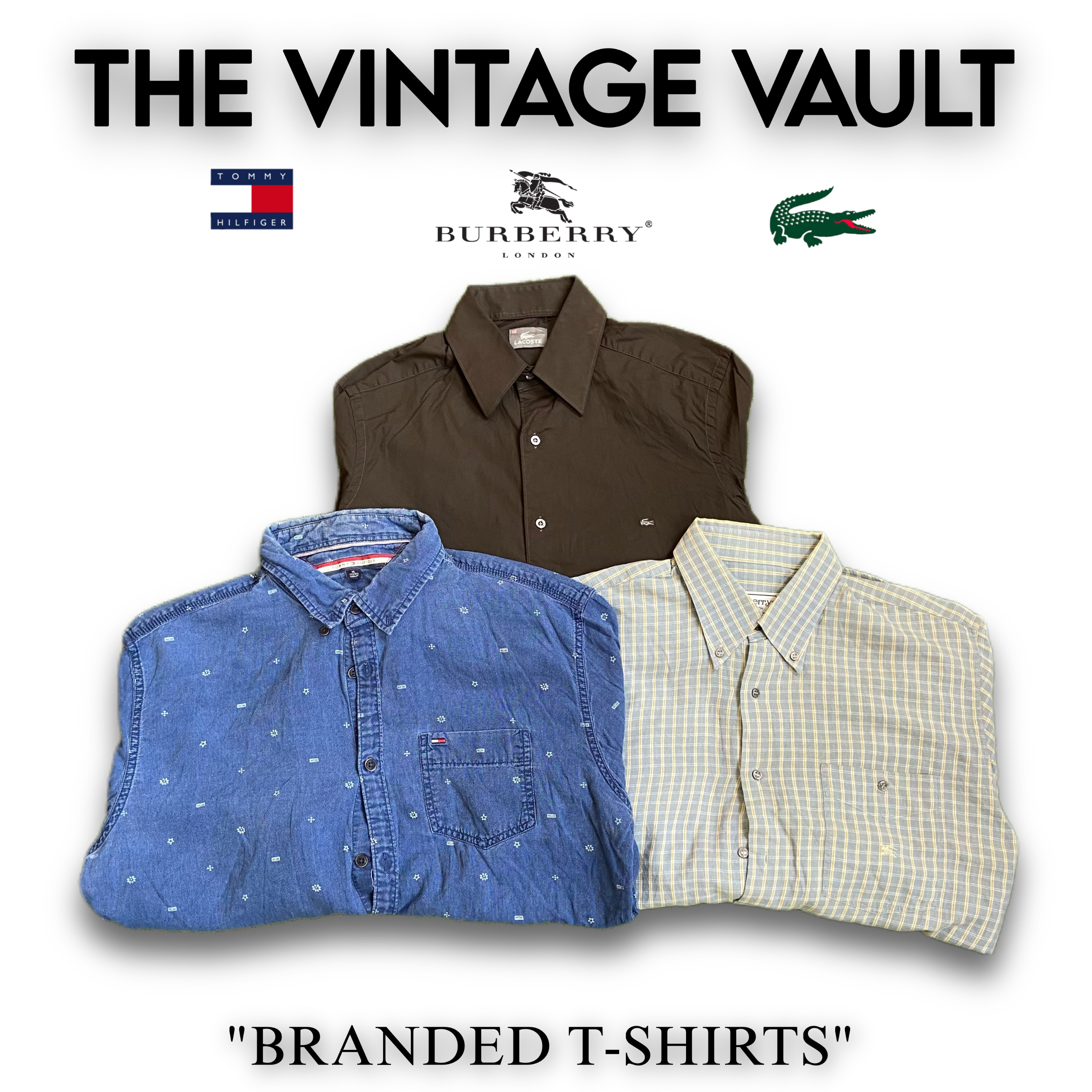 Tommy Lacoste and Burberry Shirts