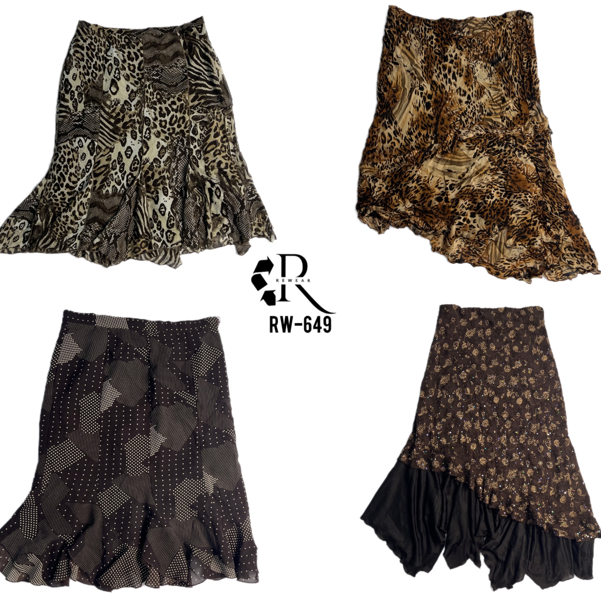 Saias de Verão Grunge Y2K (RW-649)
