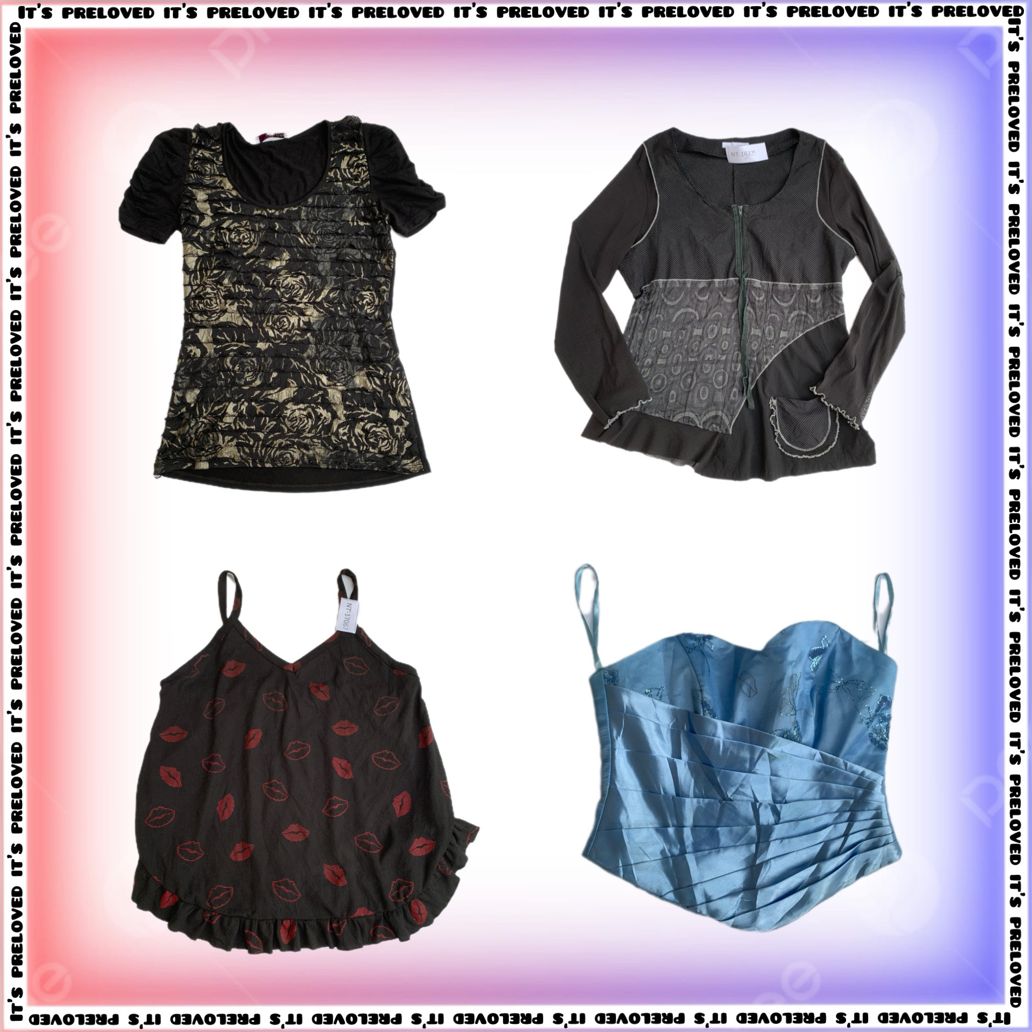 Edgy Gals Bundle- camis, corsets, tank tops (SS-1173)
