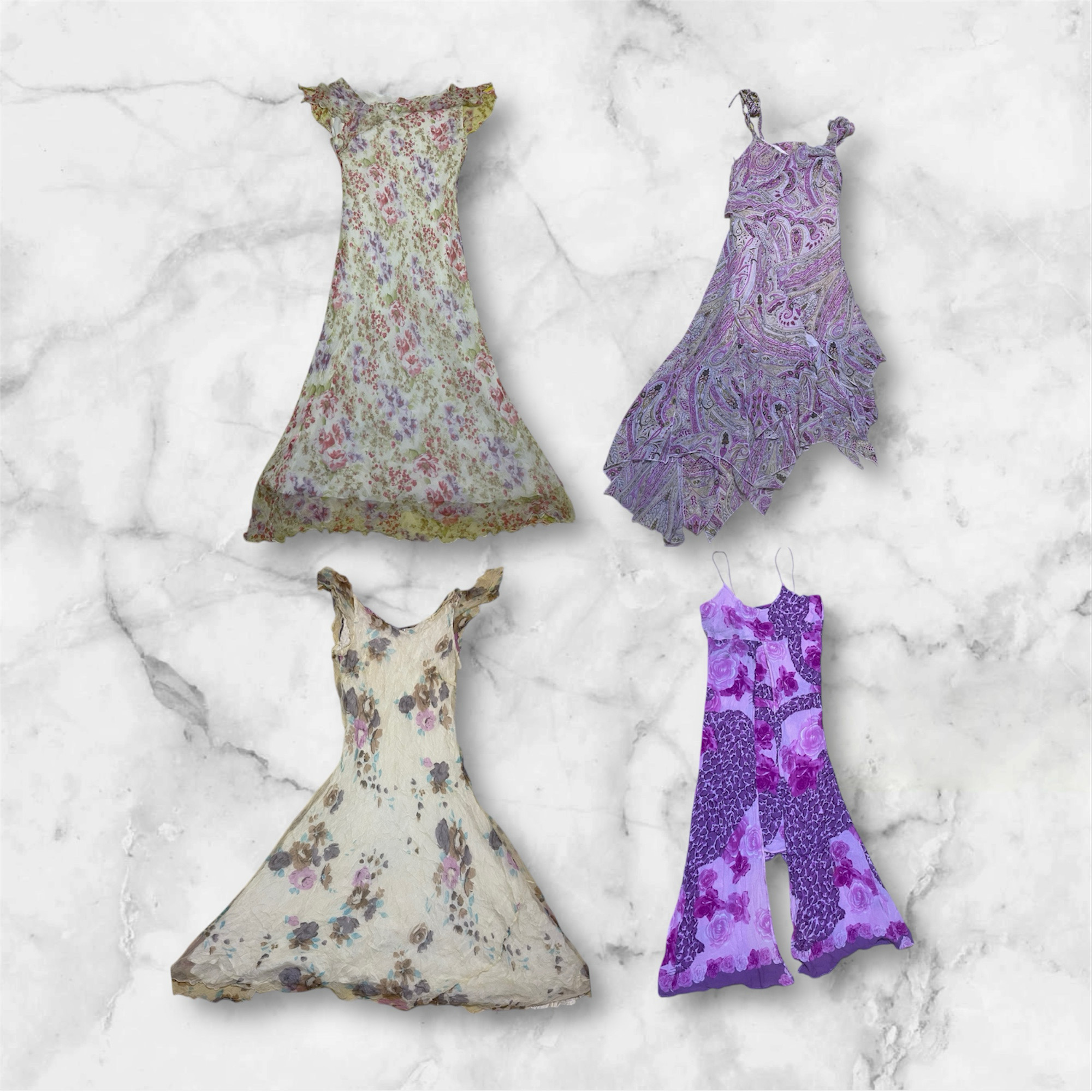 Y2K Damen Langkleid