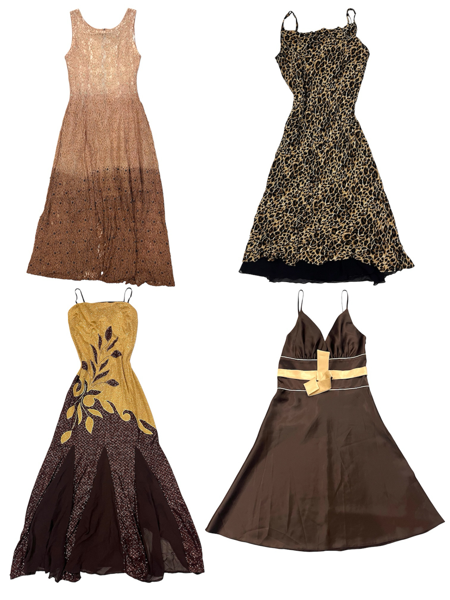 Beauté en marron ! Robes Y2k : S-1243