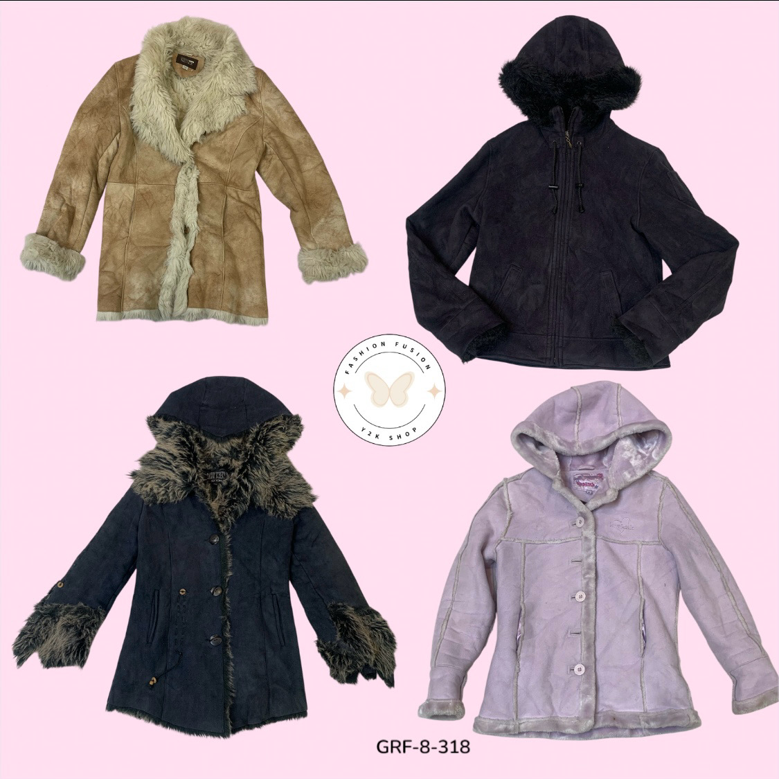 Rare Y2K Faux Fur Coat – Timeless Vintage Outerwear (GRF-8-318)