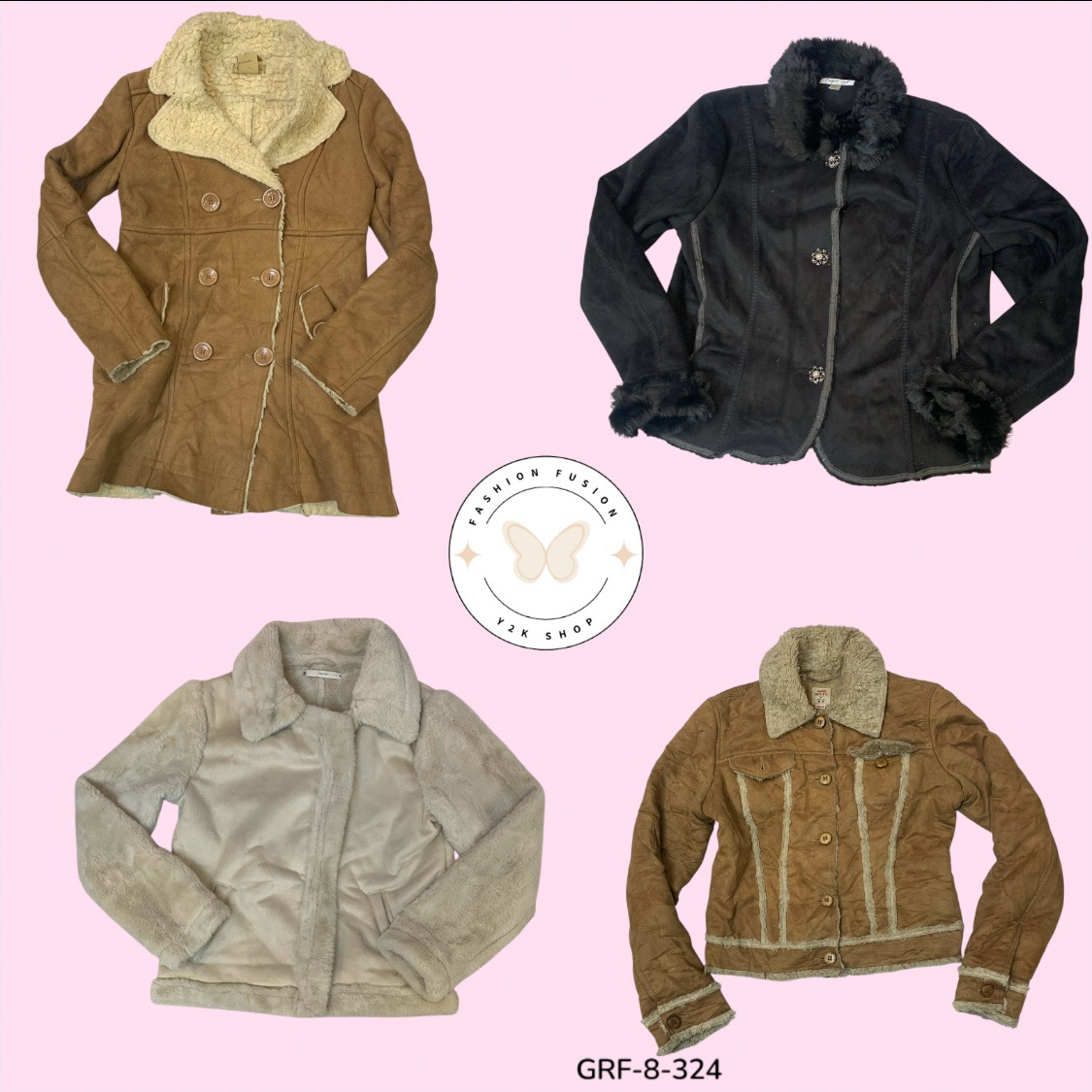 Retro Y2K Fur Coat – Bold 2000s Fashion Essential (GRF-8-324)