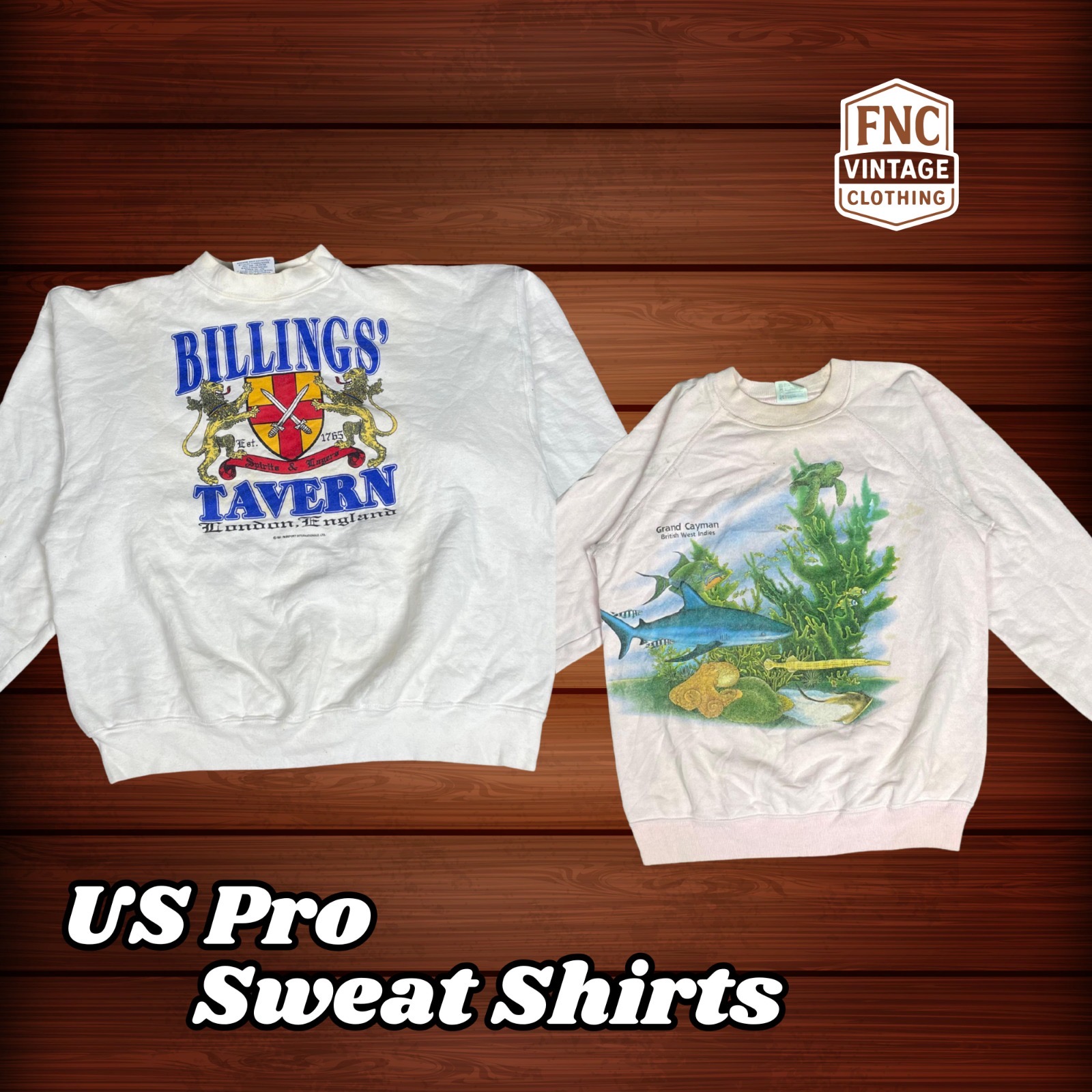 「US Pro Graphic Sweatshirts – ヴィンテージスタイル (fnc:409)」