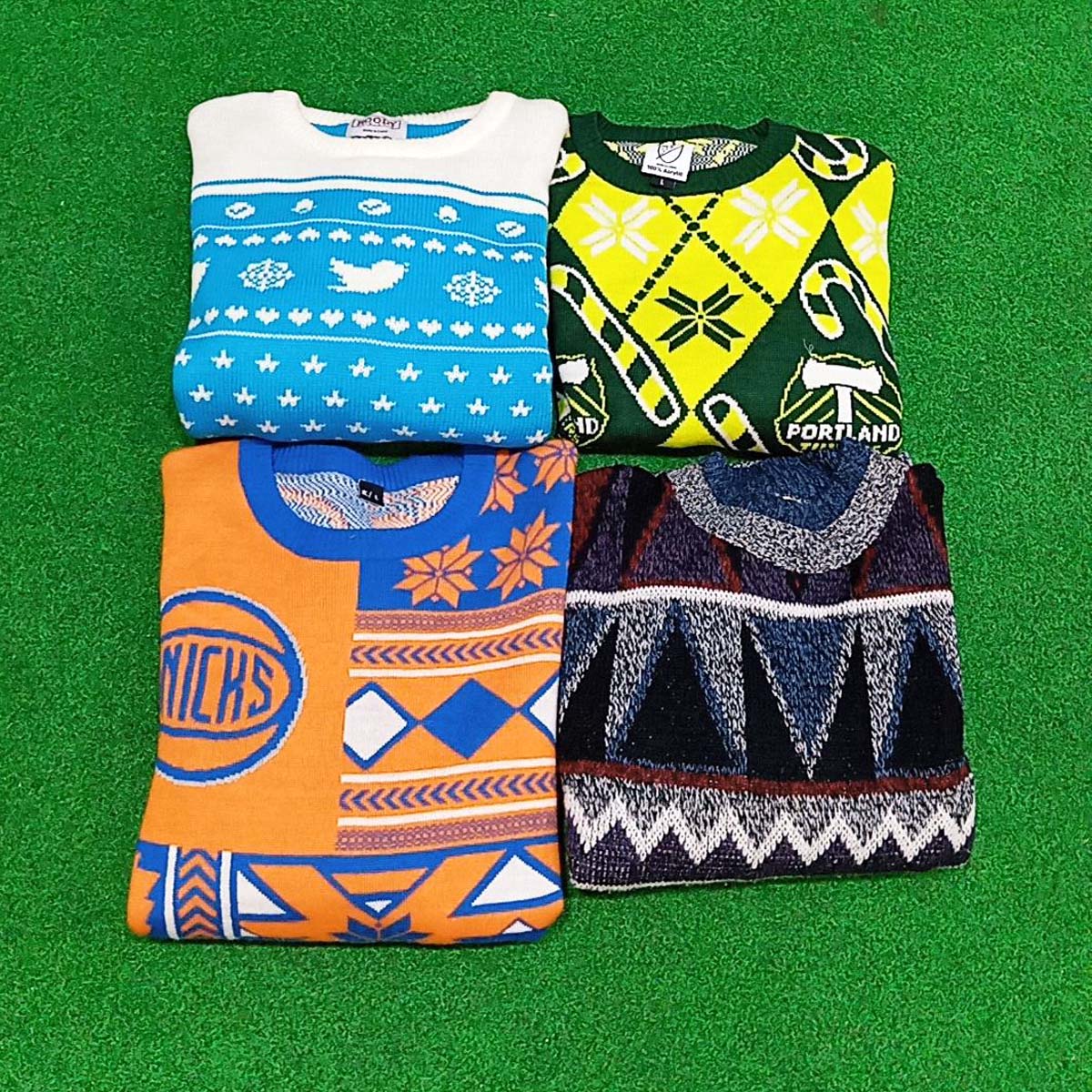 Printed Mix Sweater