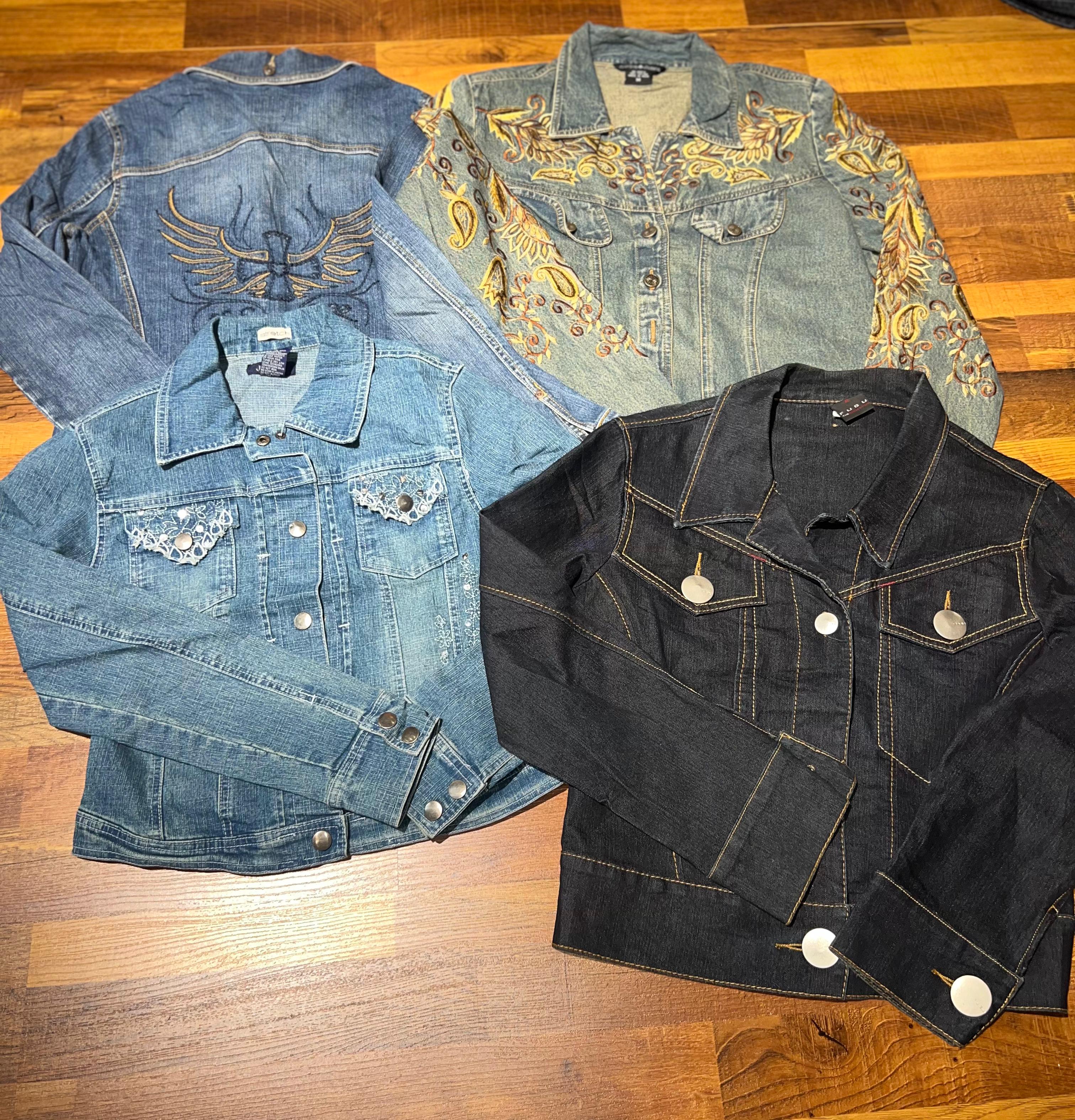 Veste en denim Streetwear Y2K GB30