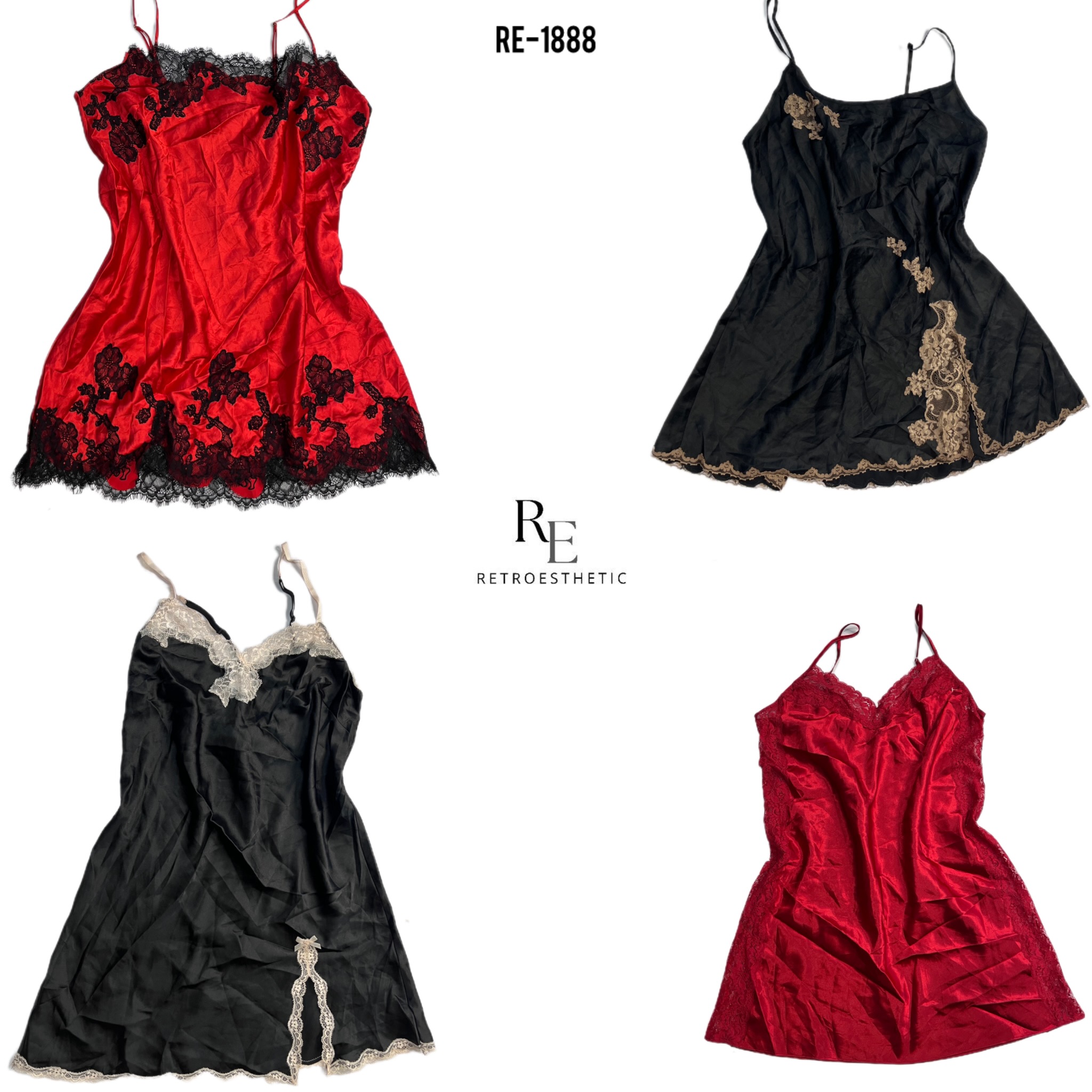 Y2K Love Story Silk Slips (RE-1888)