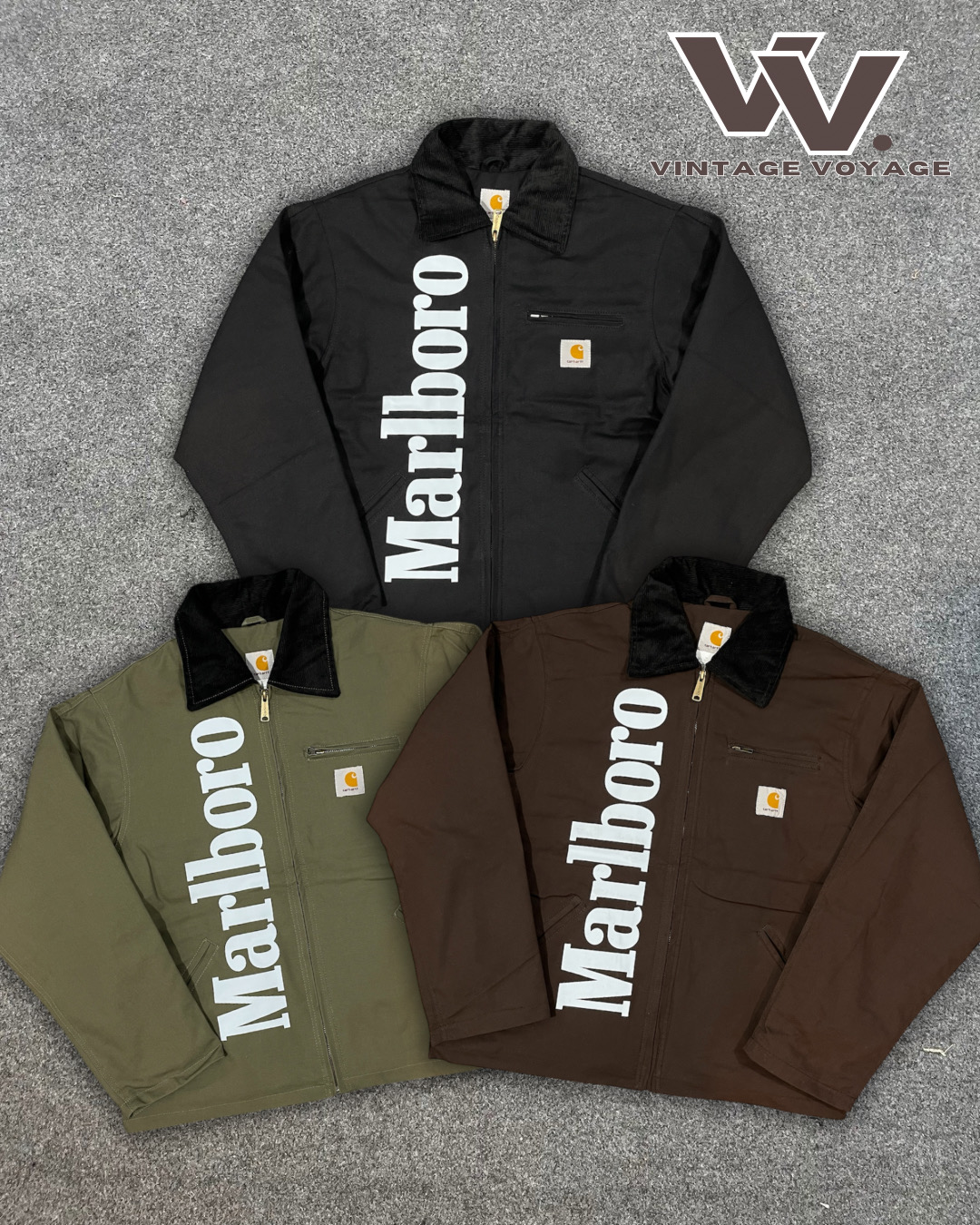 Giacche Detroit Carhartt x Marlboro Rework Style #27825