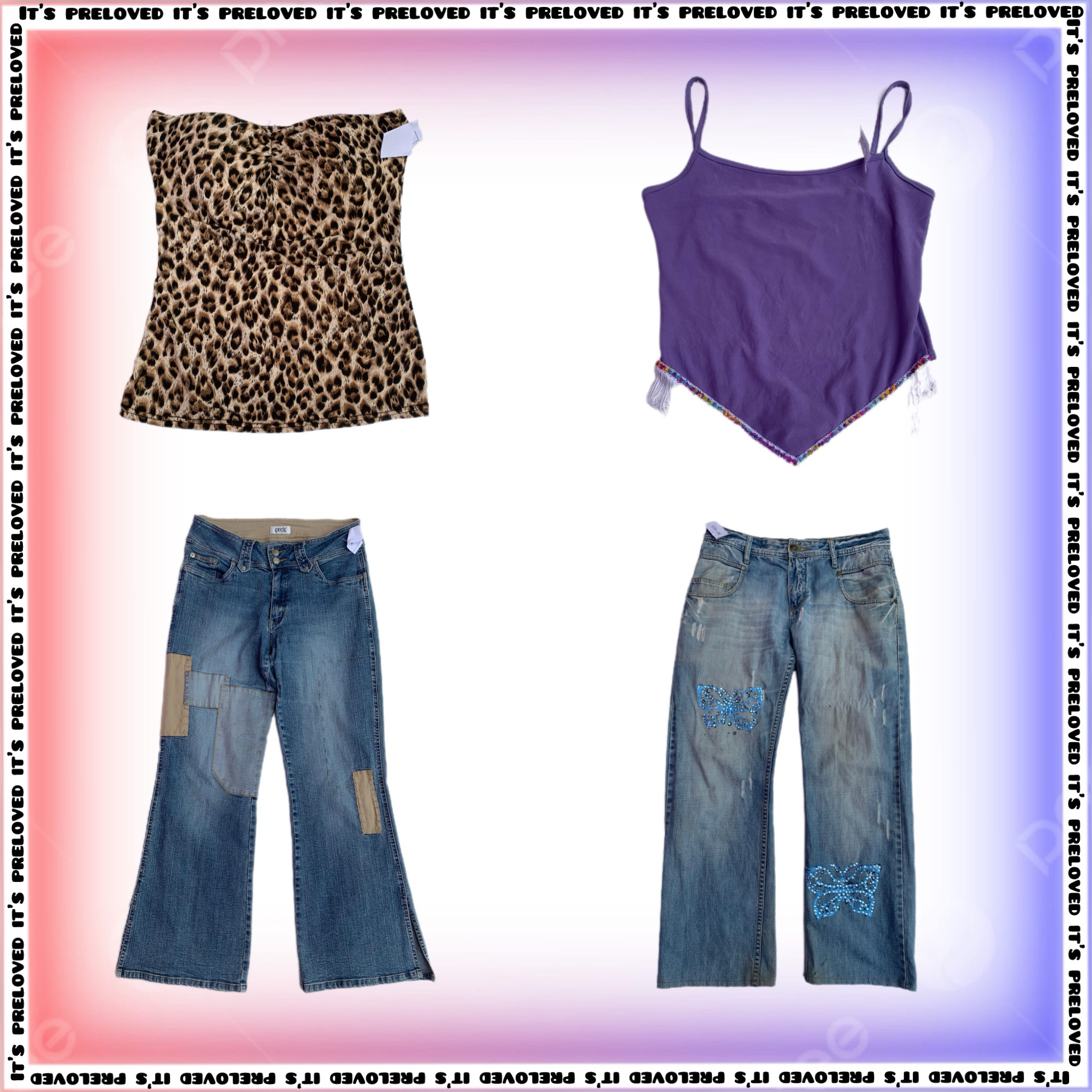 Top e jeans Cool Girl Y2K (SS-1177)