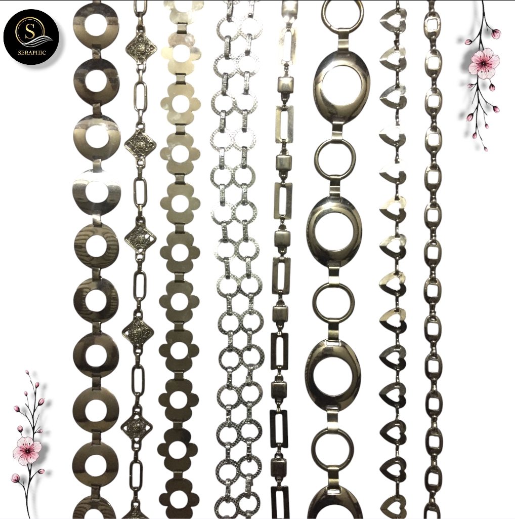 Y2K Silver Chain Belts