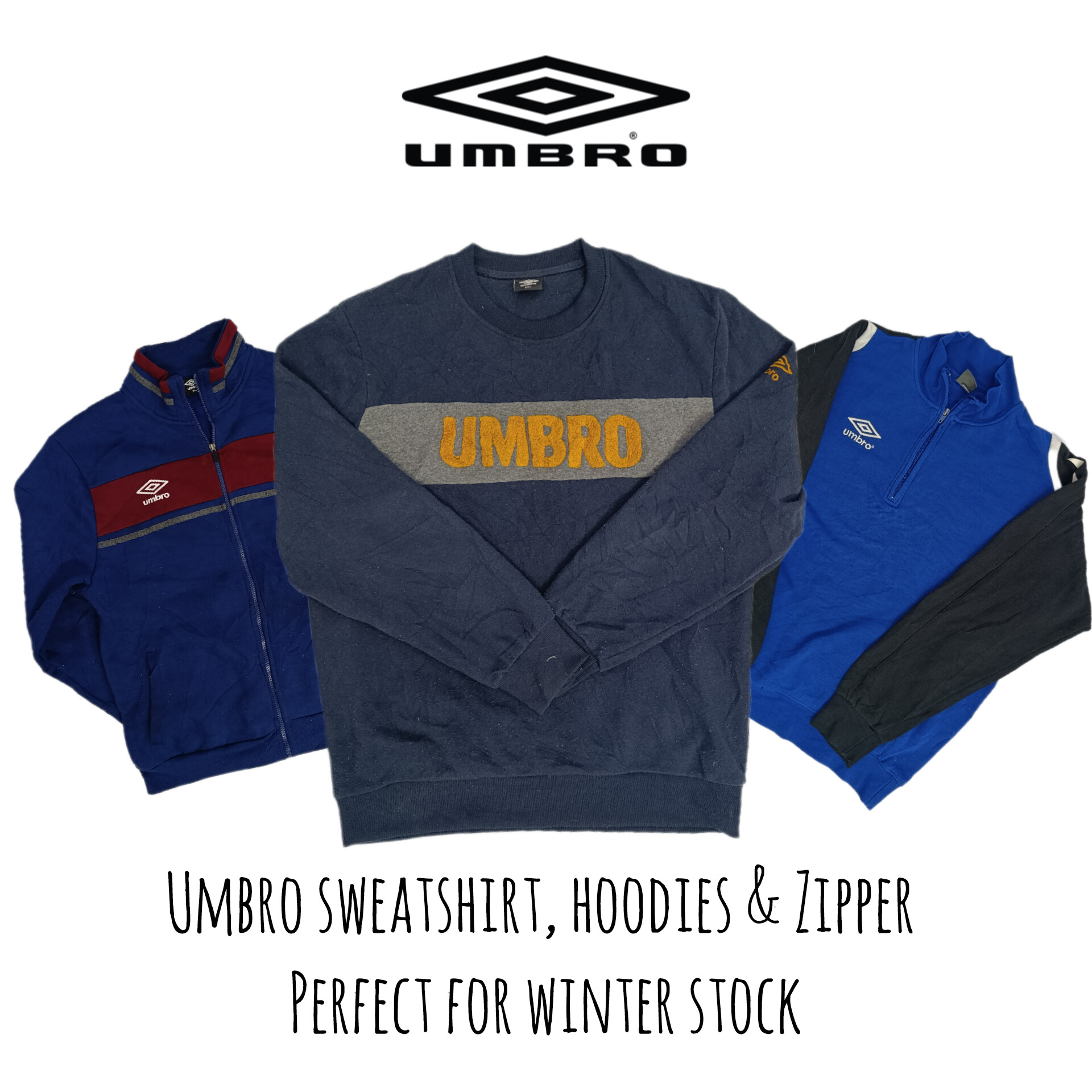 Umbro Sweatshirts, Hoodies & Zippers – Perfect Winter Bundle