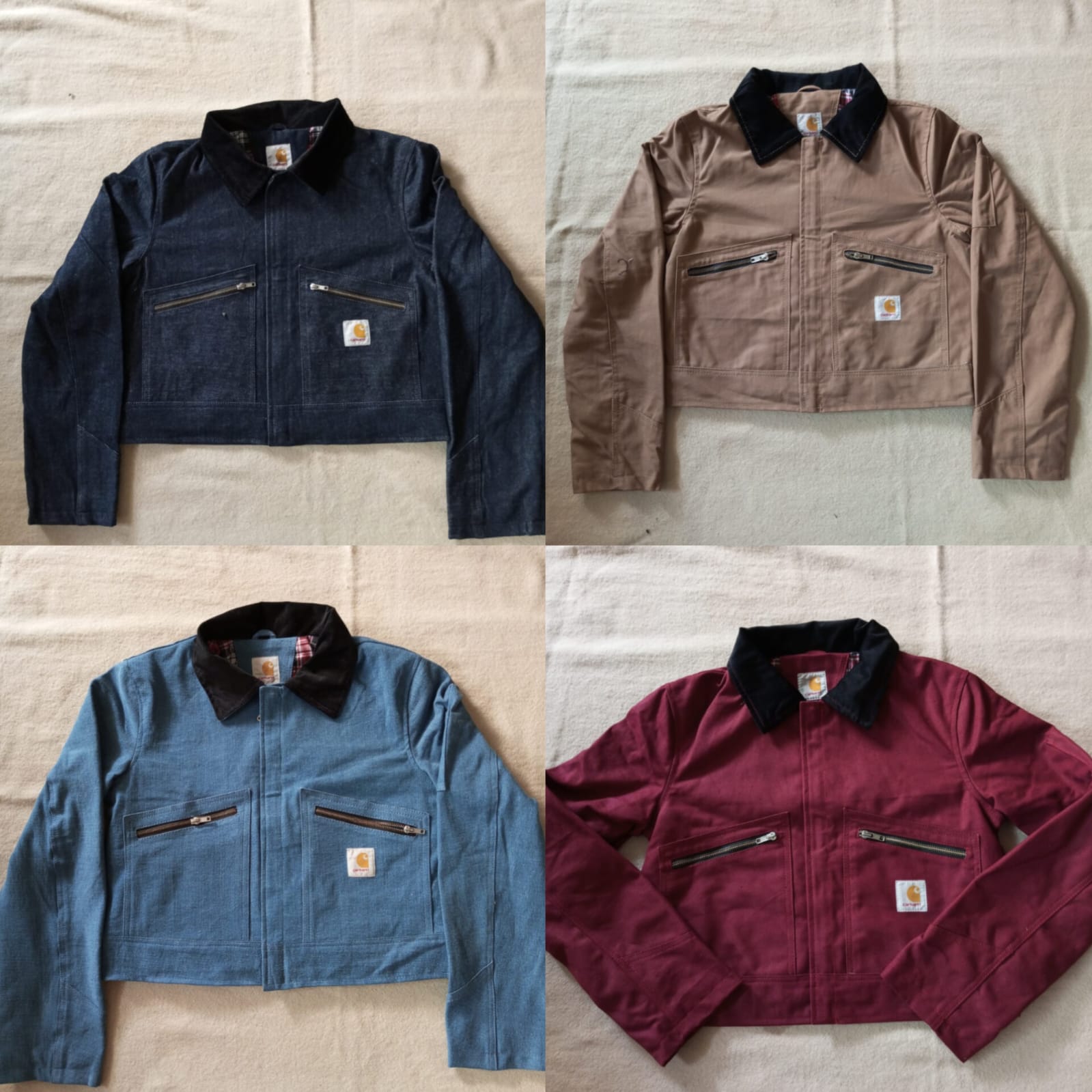 Carhartt women's cropped jacket rework style