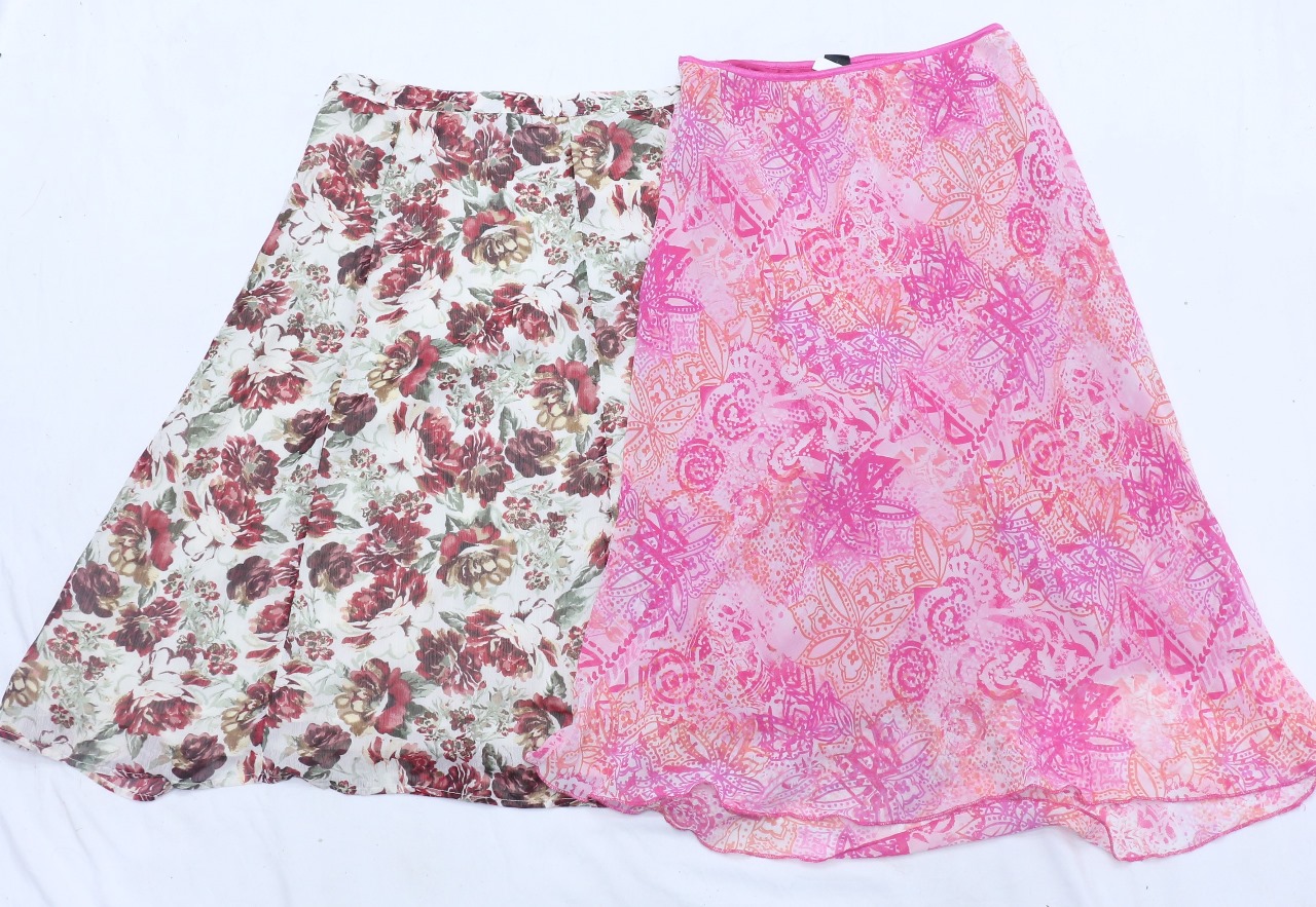 IQ0531 Y2k Blumen Mini Maxi Rock