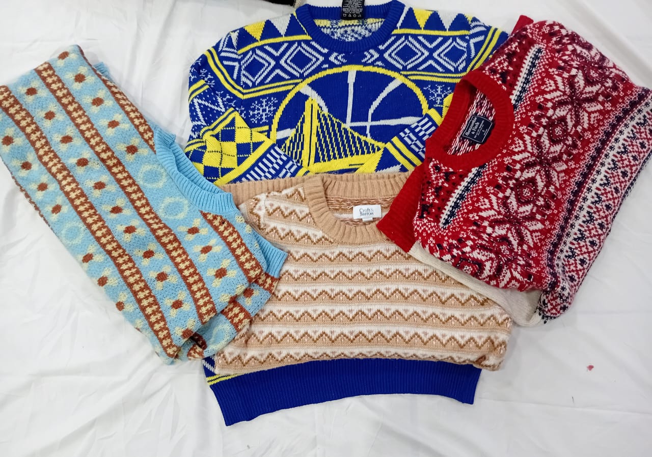 IQ0538 Y2k verspielte bunte Pullover