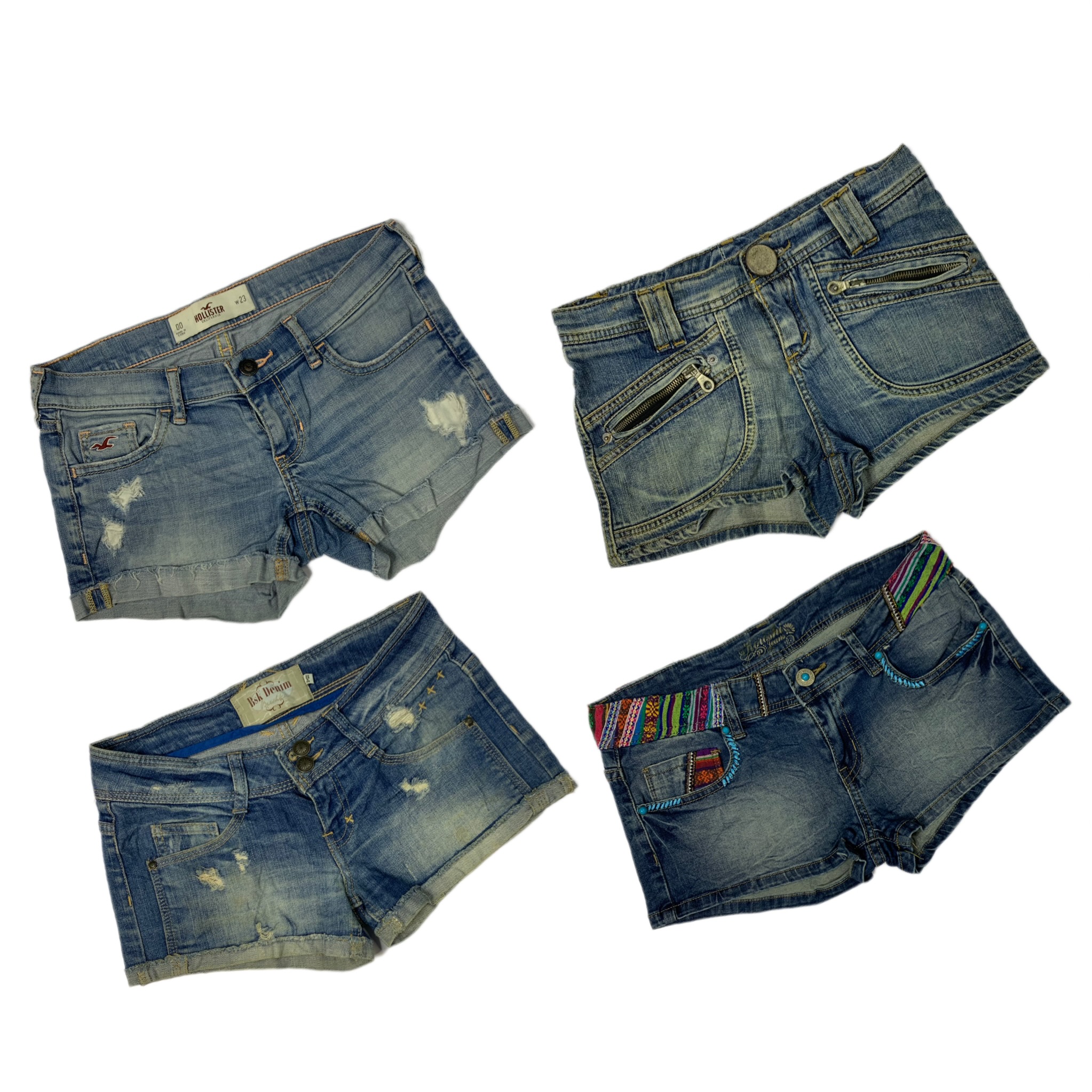 Y2K Britney Era Denim Mikromini-Shorts