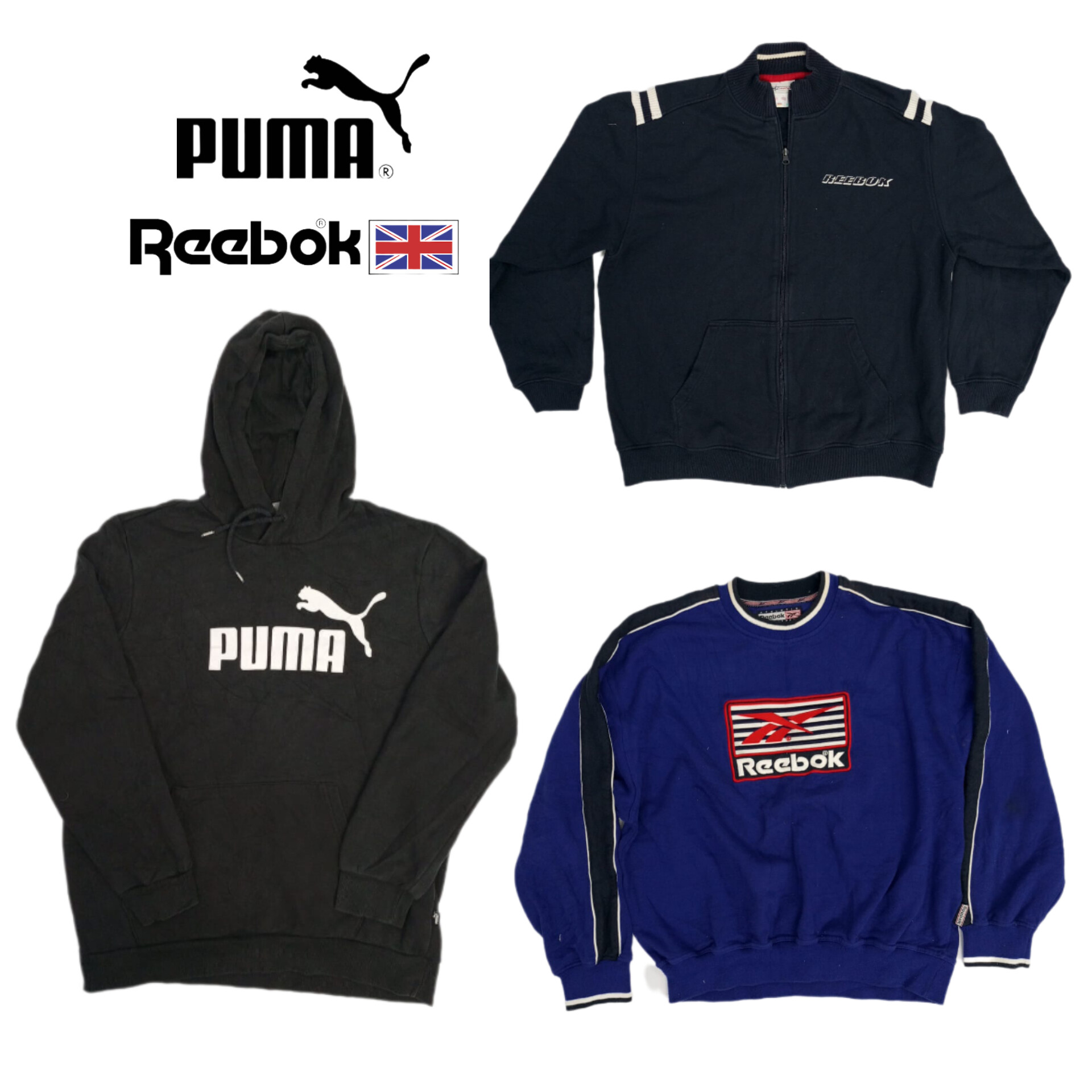 Reebok & Puma Sweatshirts Hoodie's