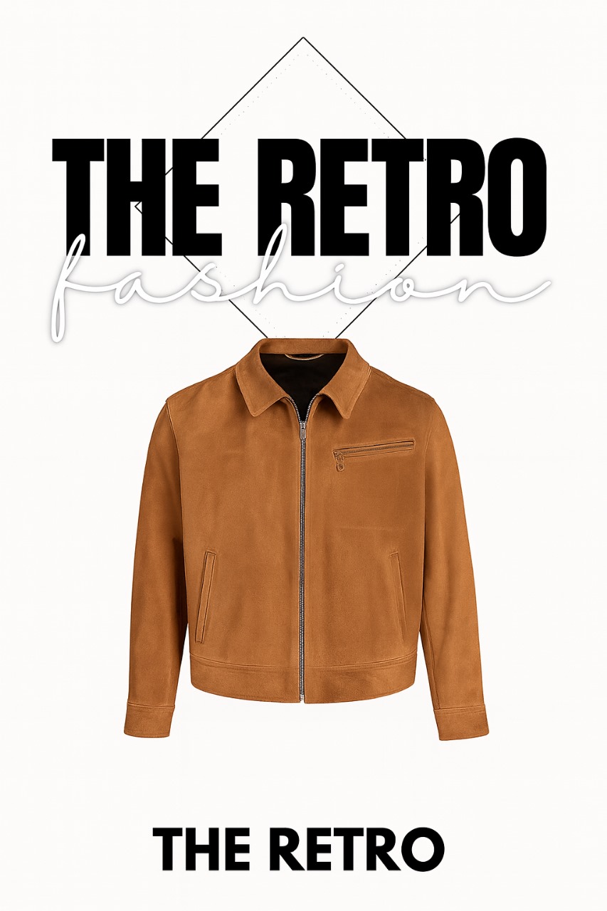 Giacche Classiche in Suede Senza Marca
