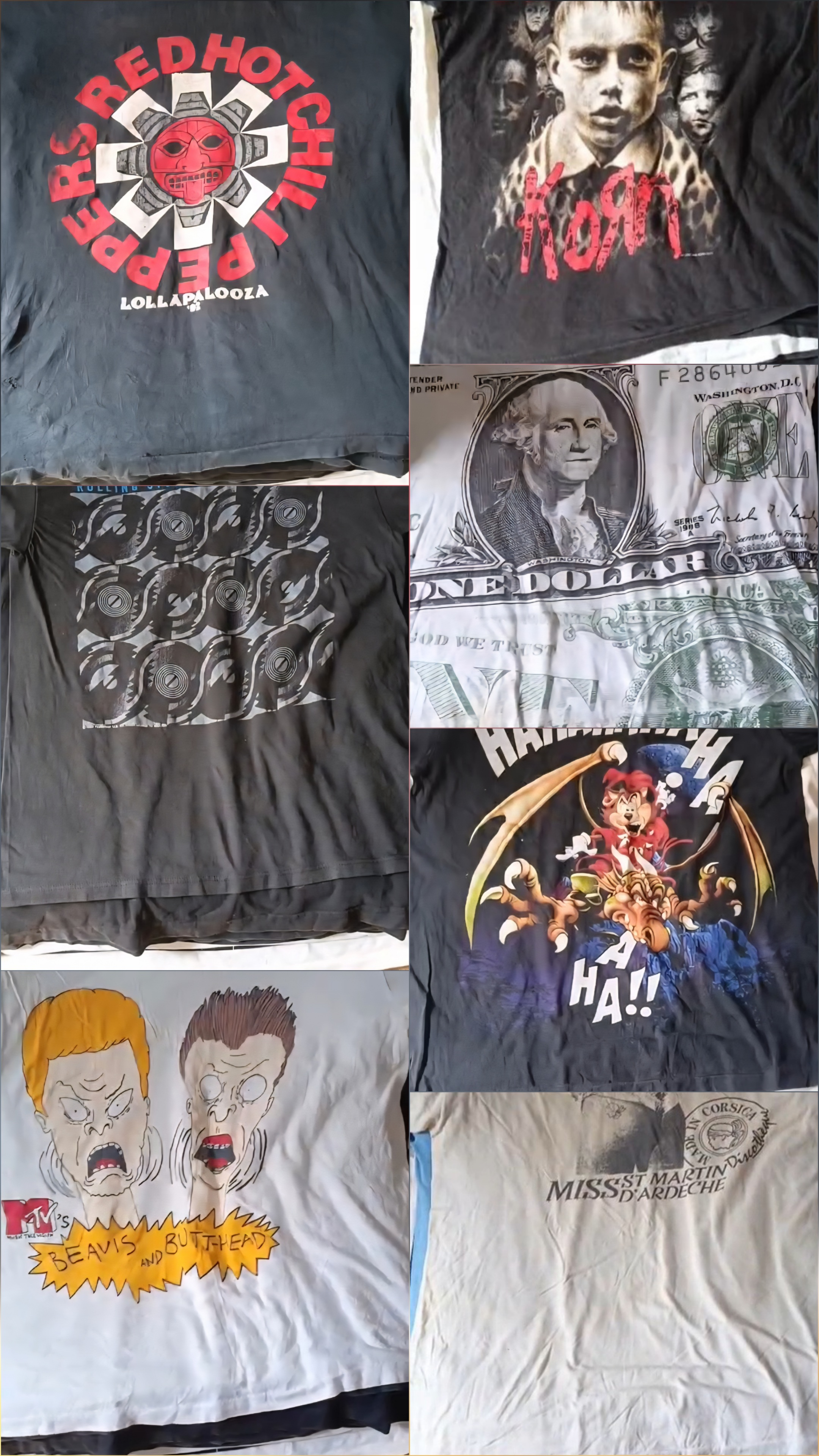 🔥 ビンテージ90年代/00年代バンドTシャツバンドル