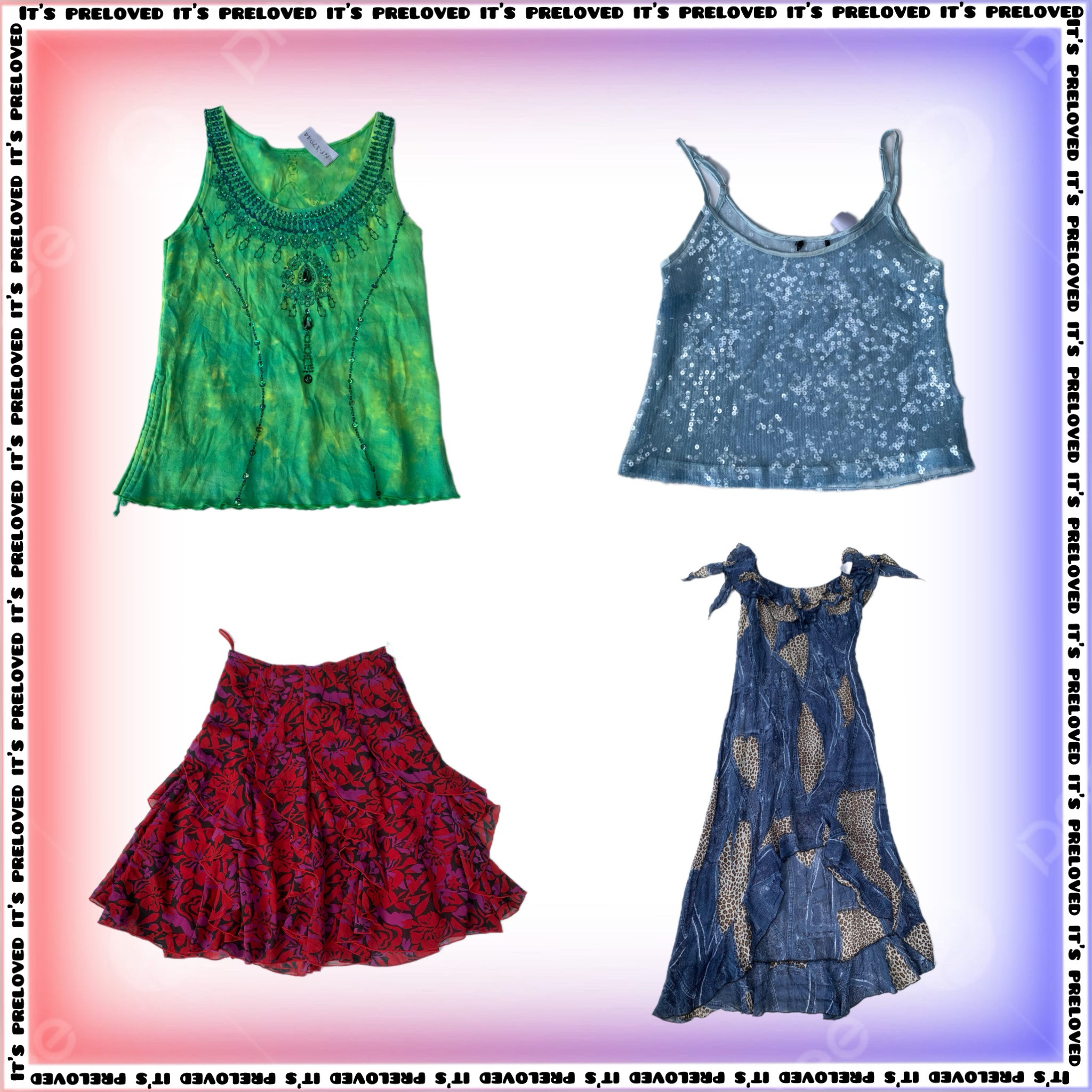 Ruffles et tops en perles, robes, jupe (SS-1191)