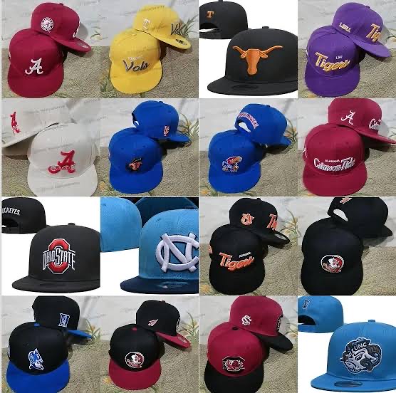 Mixed branded caps