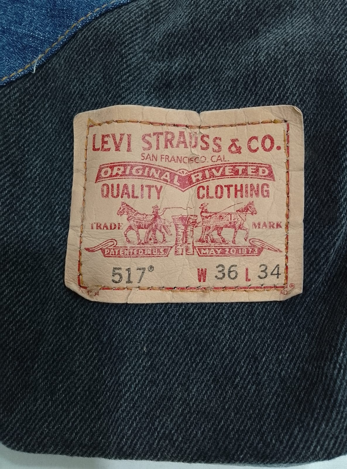 CR4975 UPCYCLED DENIM MULTIPATCH LEVI'S HANDBAG