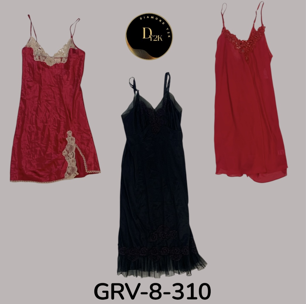 Abito da notte Y2K autentico | Moda loungewear dei primi anni 2000 (GRV-8-310)