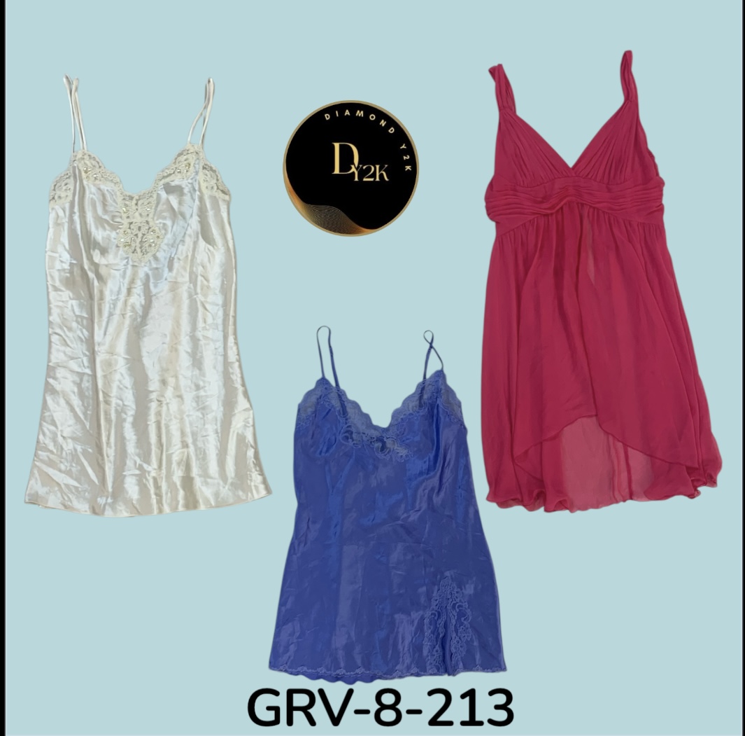 Y2K Mix victoria secret Sleep Dress | Timeless Retro Nightwear Aesthetic (GRV-8-313)