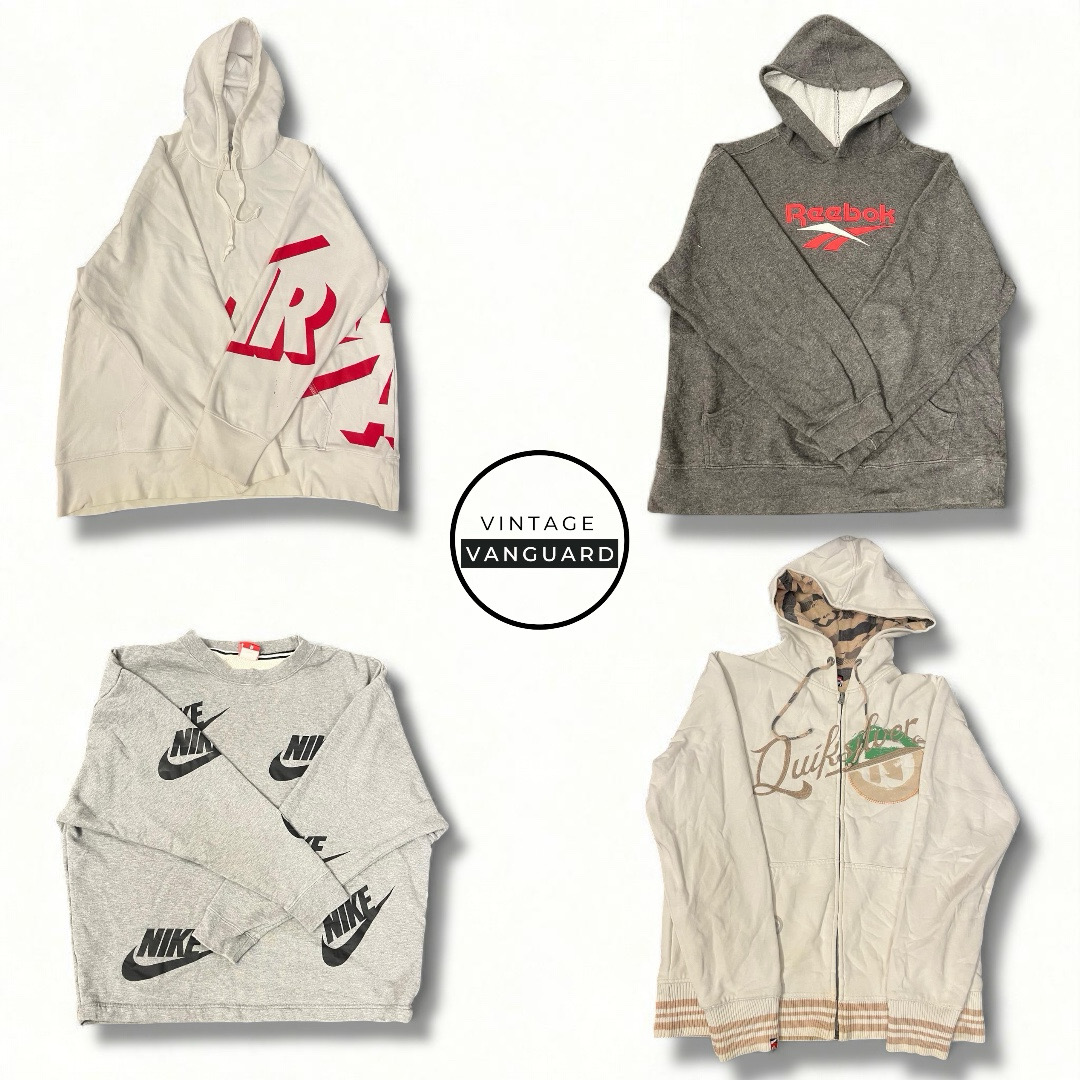 Y2k Mix Branded Cool Sweatshirts Nike | Quicksilver | Champion | Reebok | Fila