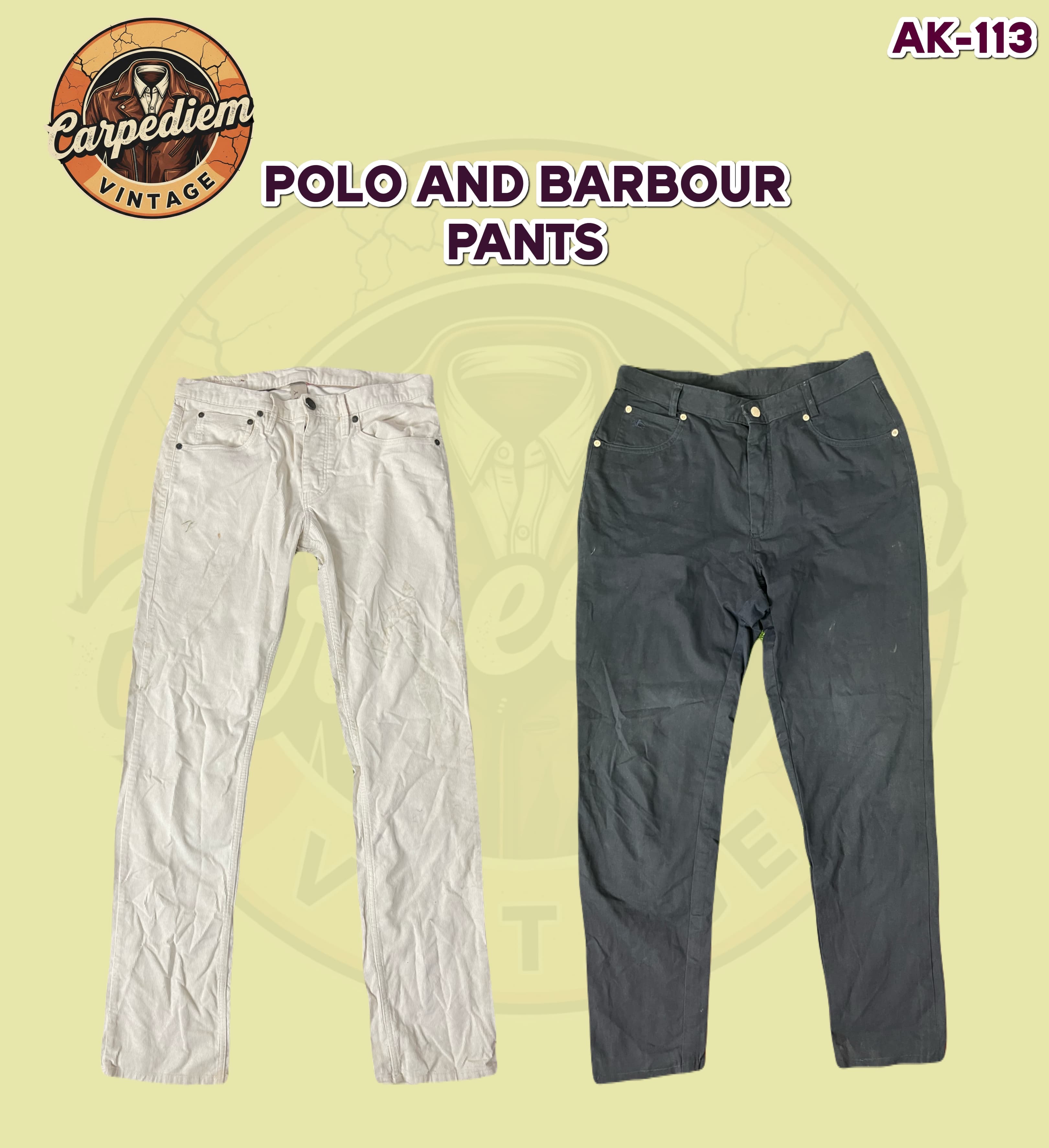 Pantaloni Polo e Barbour Ak-113