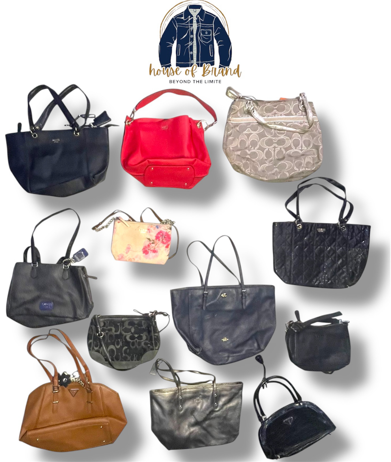 「Guess、coach、prada バッグ」