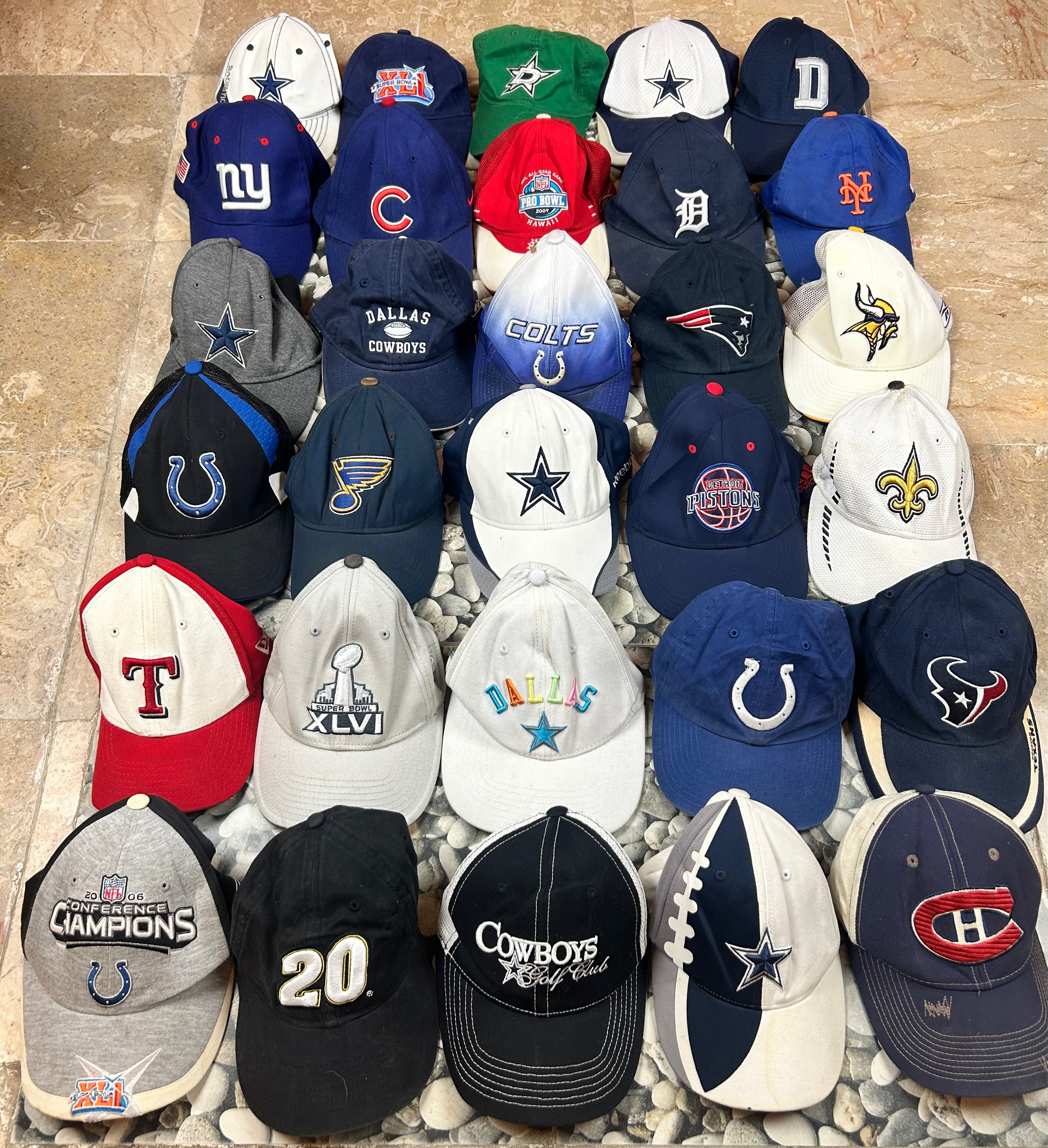 ブランドヴィンテージスポーツキャップ | NFL MLB NBA | 調整可能な帽子