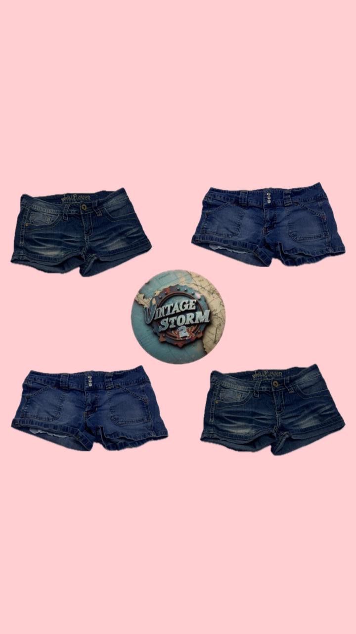 Y2K Candy Cutoff Denim Sexy Shorts
